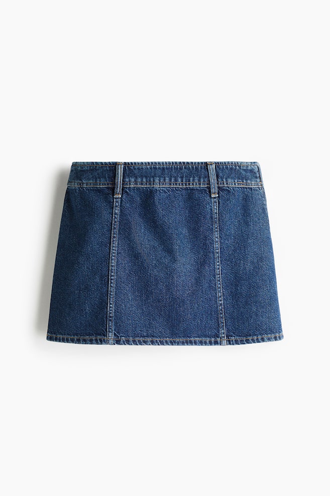 Mini Skirt - Dark denim blue/Light denim blue/Black/Black/White/Burgundy - 1