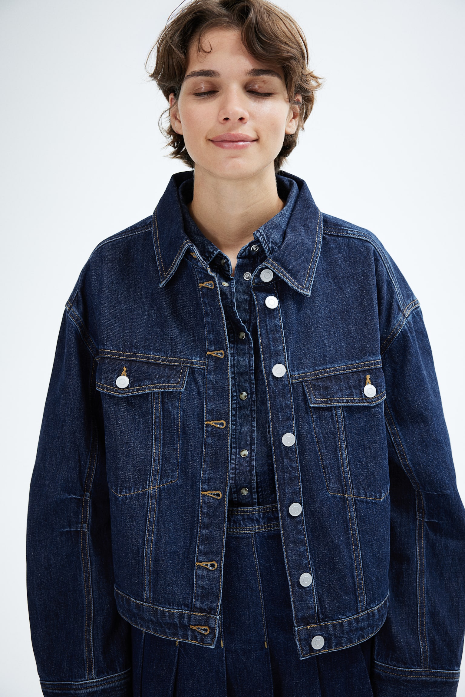 Denim shirt - Dark denim blue - 4