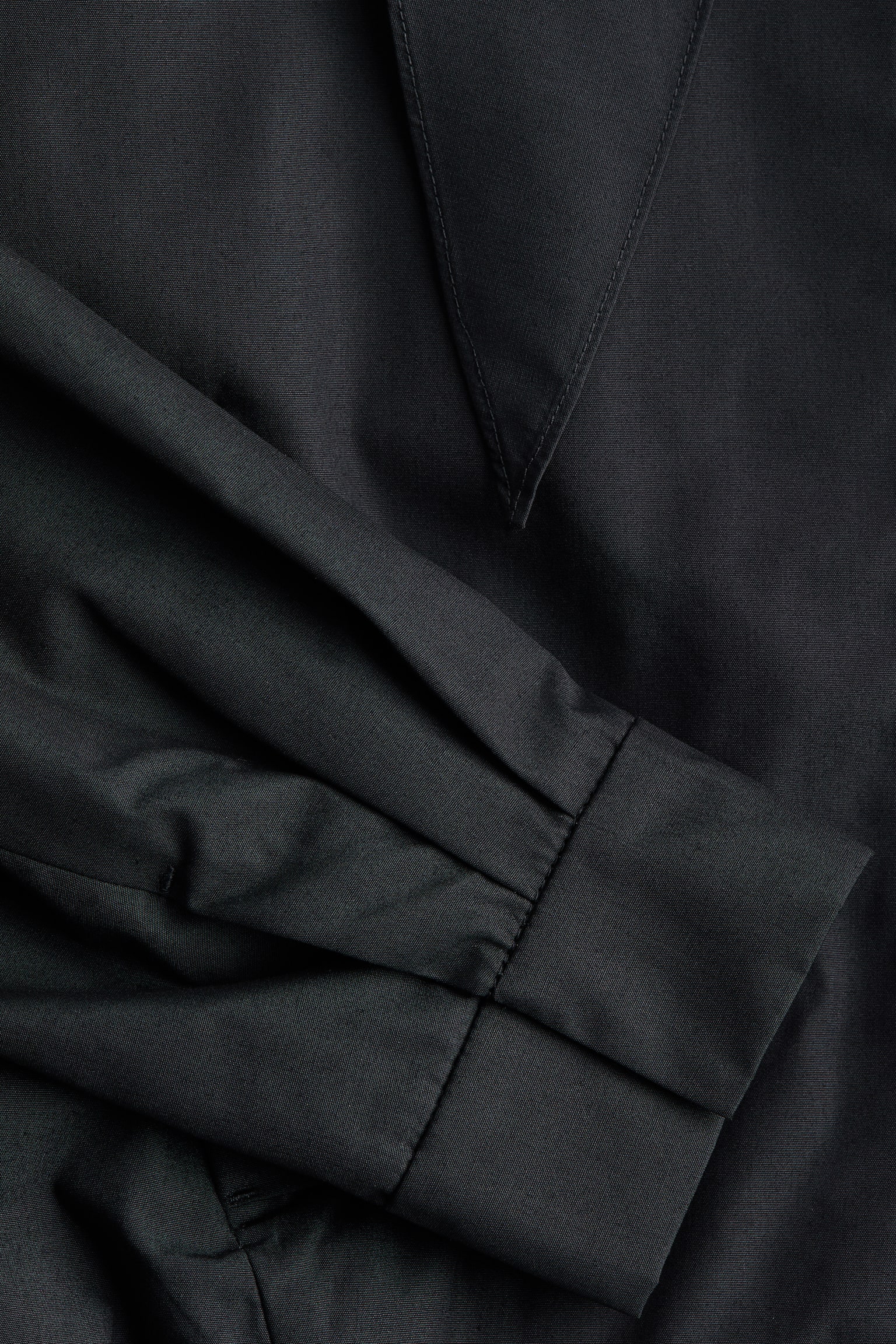 Женская куртка H&M Scarf-Collar Bubble-Hem, цвет: Чёрный — фото 7