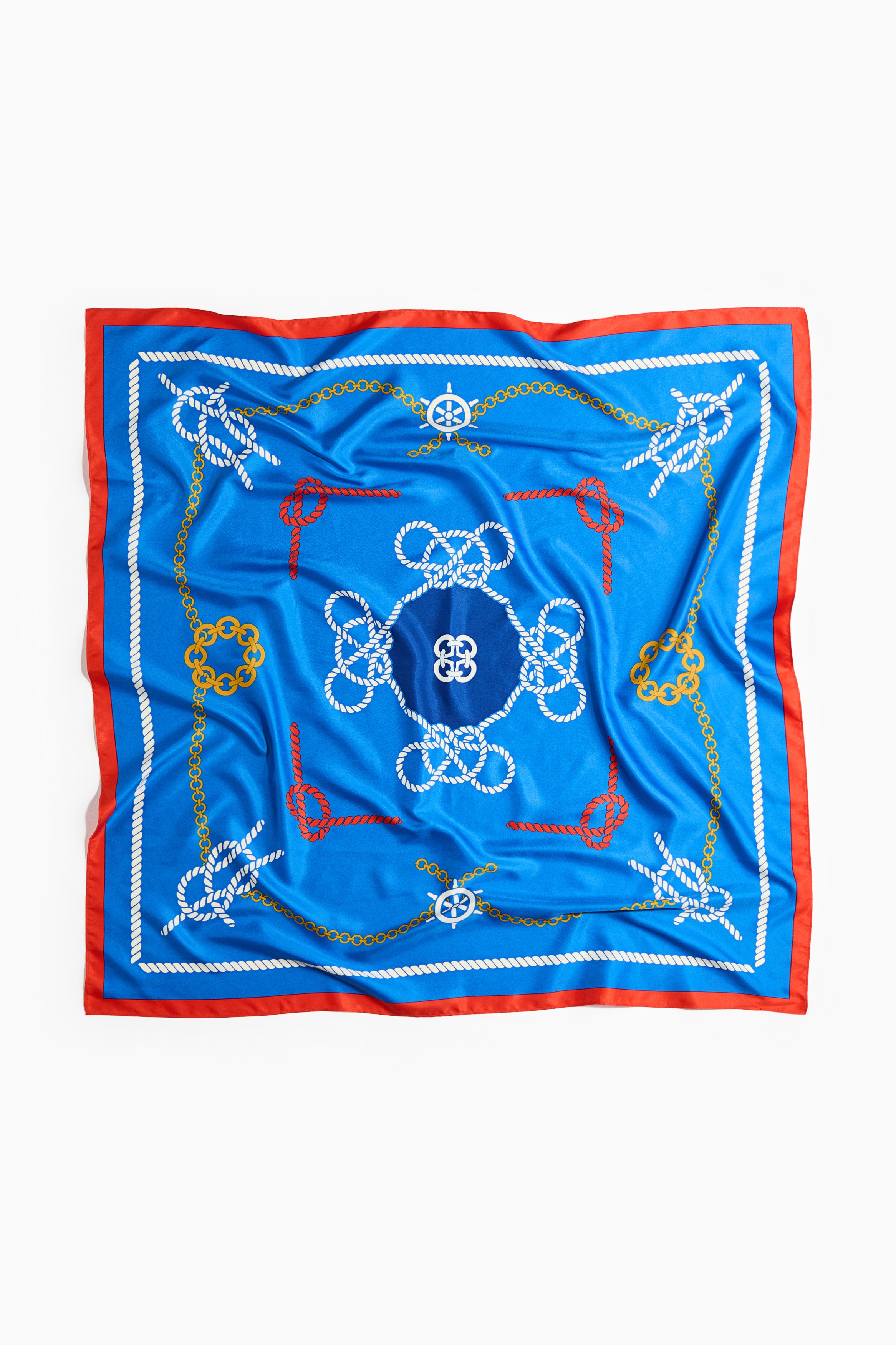 Patterned Scarf - Bright blue/knots/Orange/paisley/Navy blue/patterned/Powder pink/paisley/Light beige/light blue/Dark blue/burgundy/green/Brown/light blue striped/White/zebra print/Pink/brown/Rust red/yellow