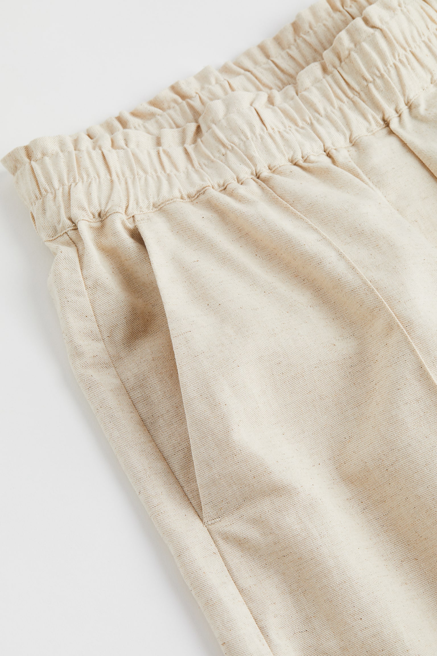 Linen Blend Pants - Light beige - 2