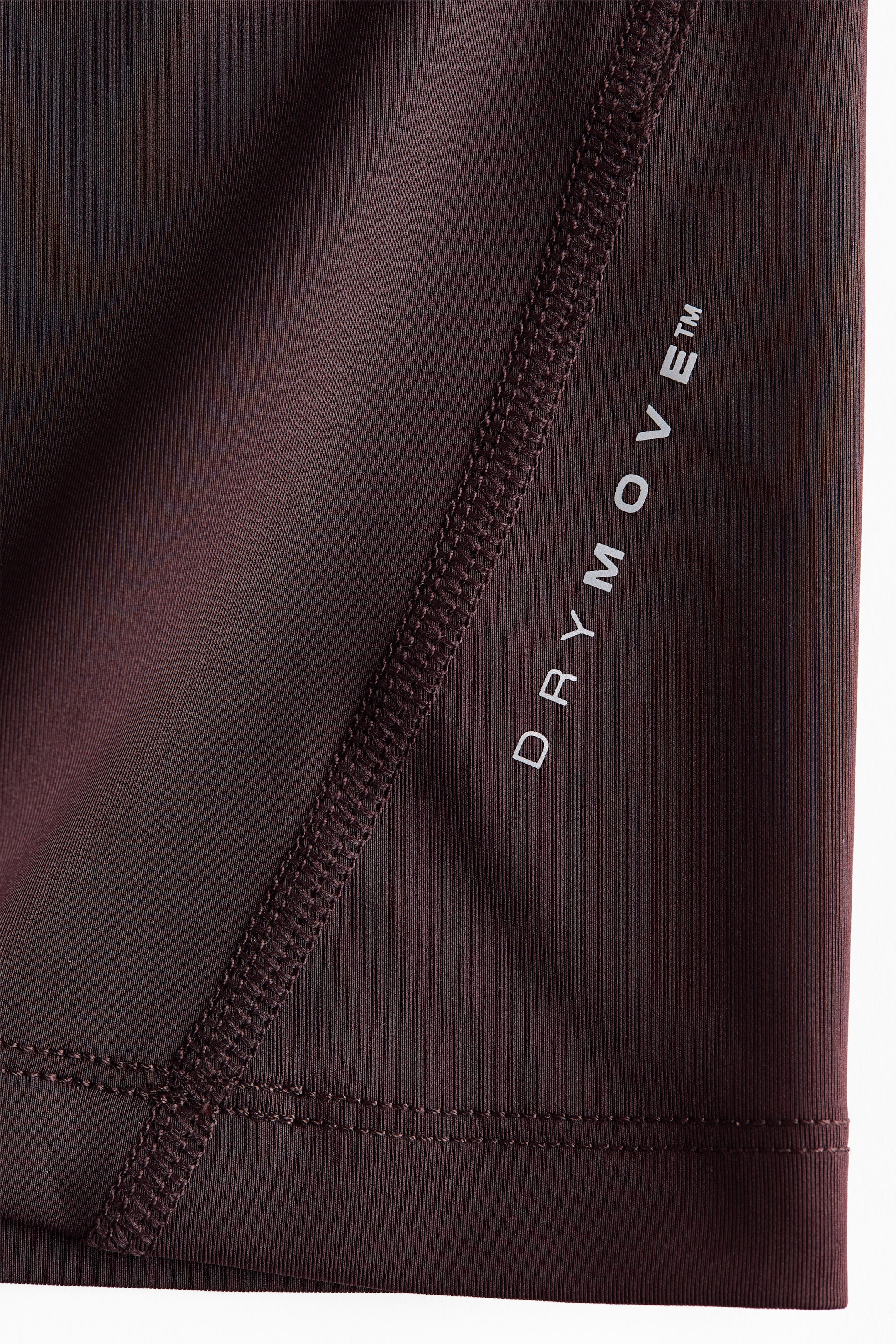 View larger image: Muscle Fit Sports T-shirt with DryMove™ - Dark brown - Men | H&M IN 6