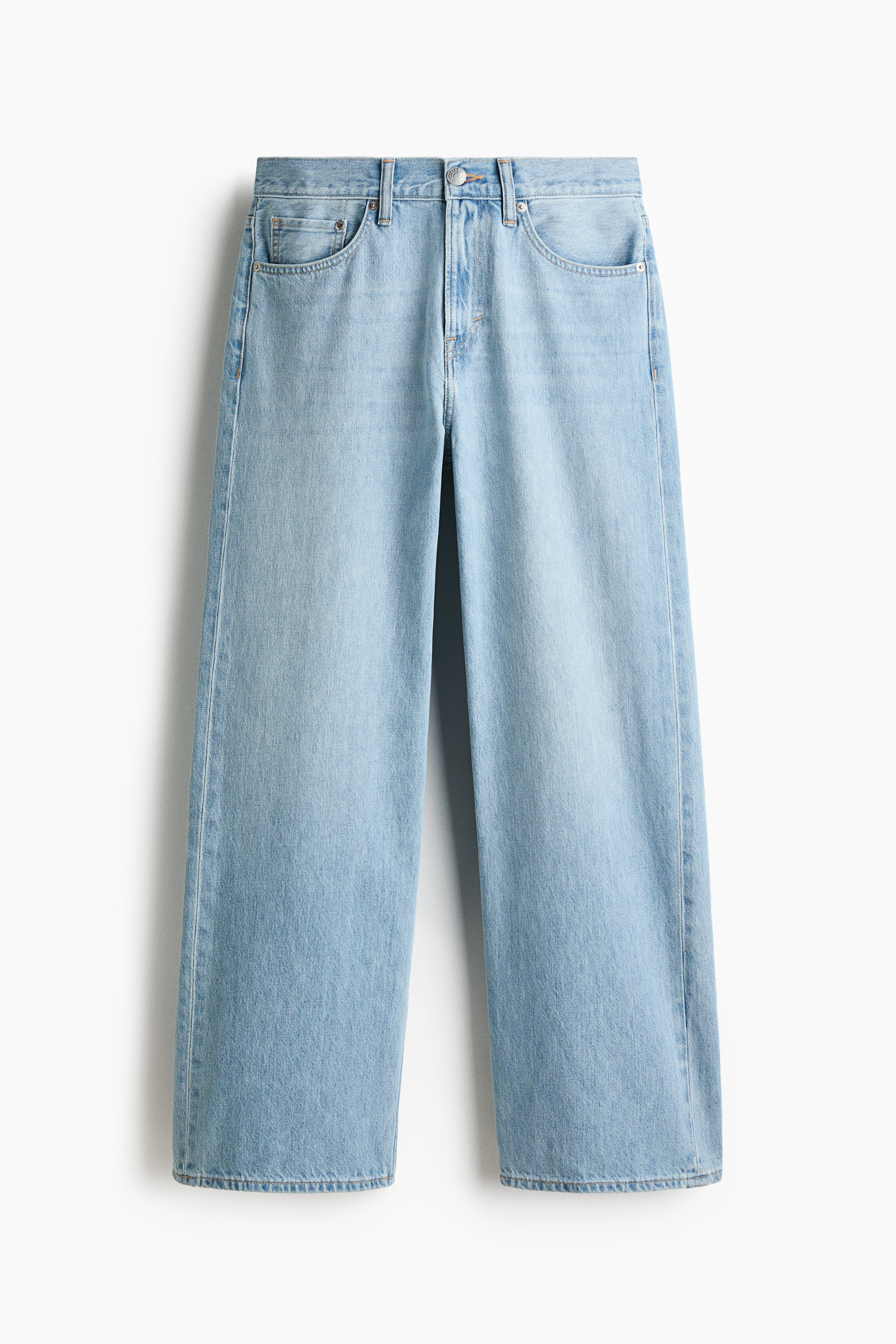 Loose Straight Jeans - Light denim blue/Denim black/Dusty denim blue/Denim brown/Denim blue/Dark denim blue/Beige/Beige/Red