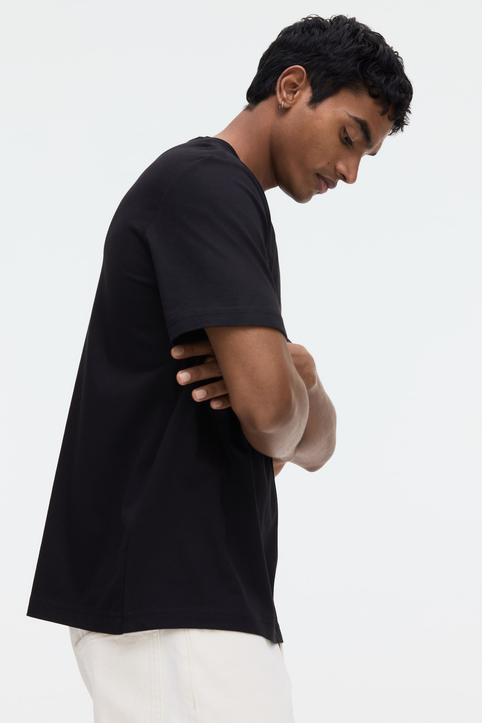 COOLMAX® Regular Fit T-shirt-Black - 7