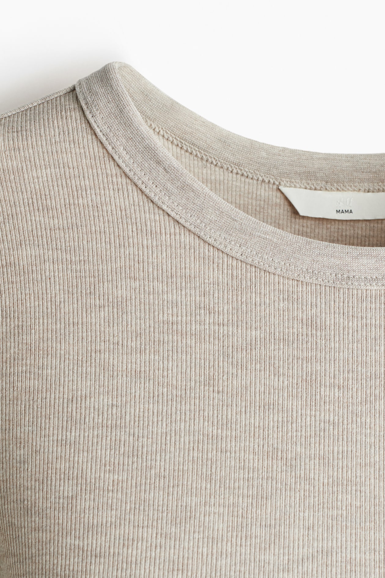 MAMA Ribbed Jersey Top - image 2