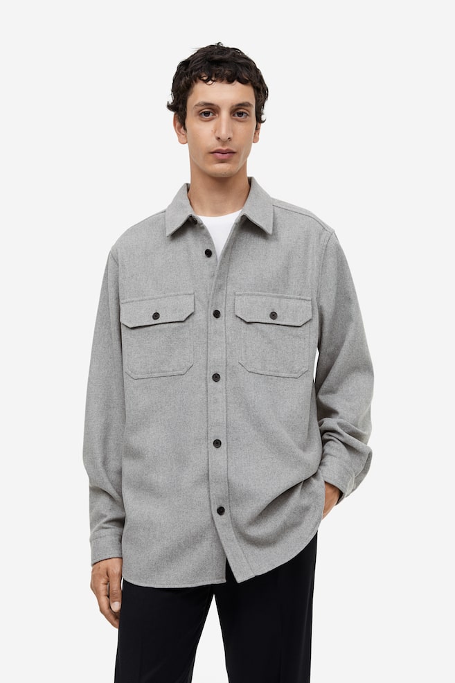 Twill overshirt - Grey/Black/Checked/Mustard yellow/Checked/Dusty green/Checked/dc - 1