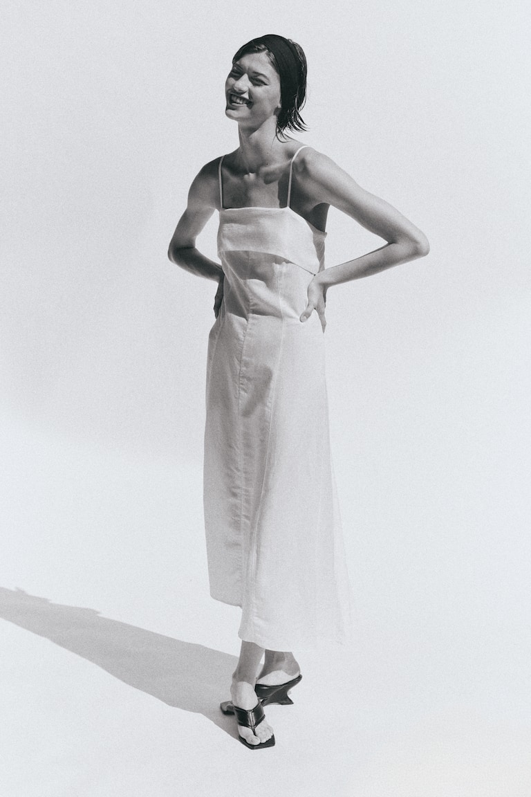 rowen linen dress ROWEN ROSE
