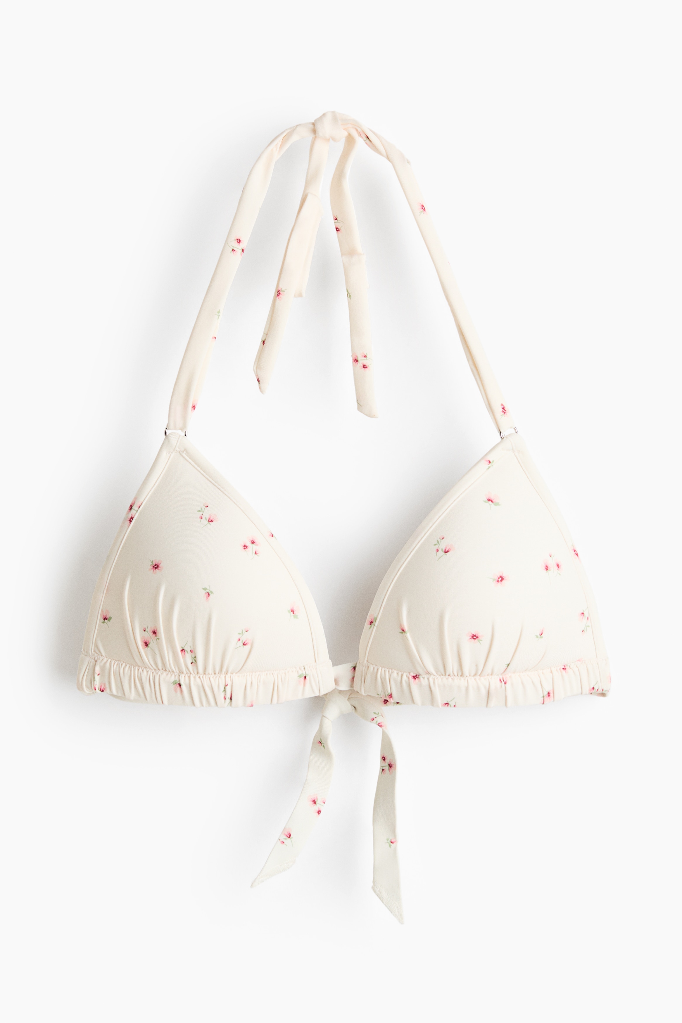 Push-up triangle bikini top - White/Floral/Red/Blue/Dusty green