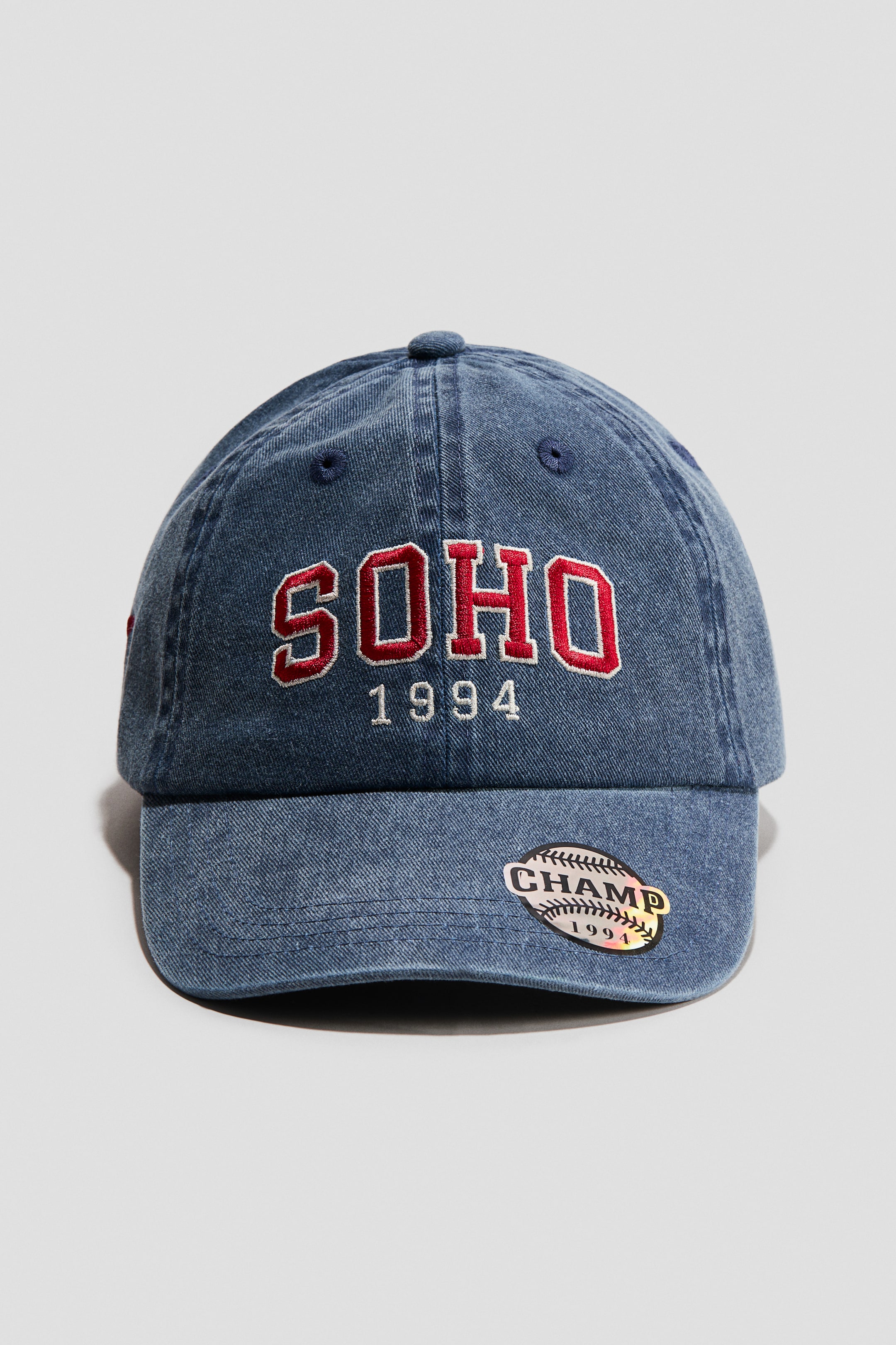 View larger image: Motif-detail cotton cap - Denim blue/SoHo - Kids | H&M IE 1