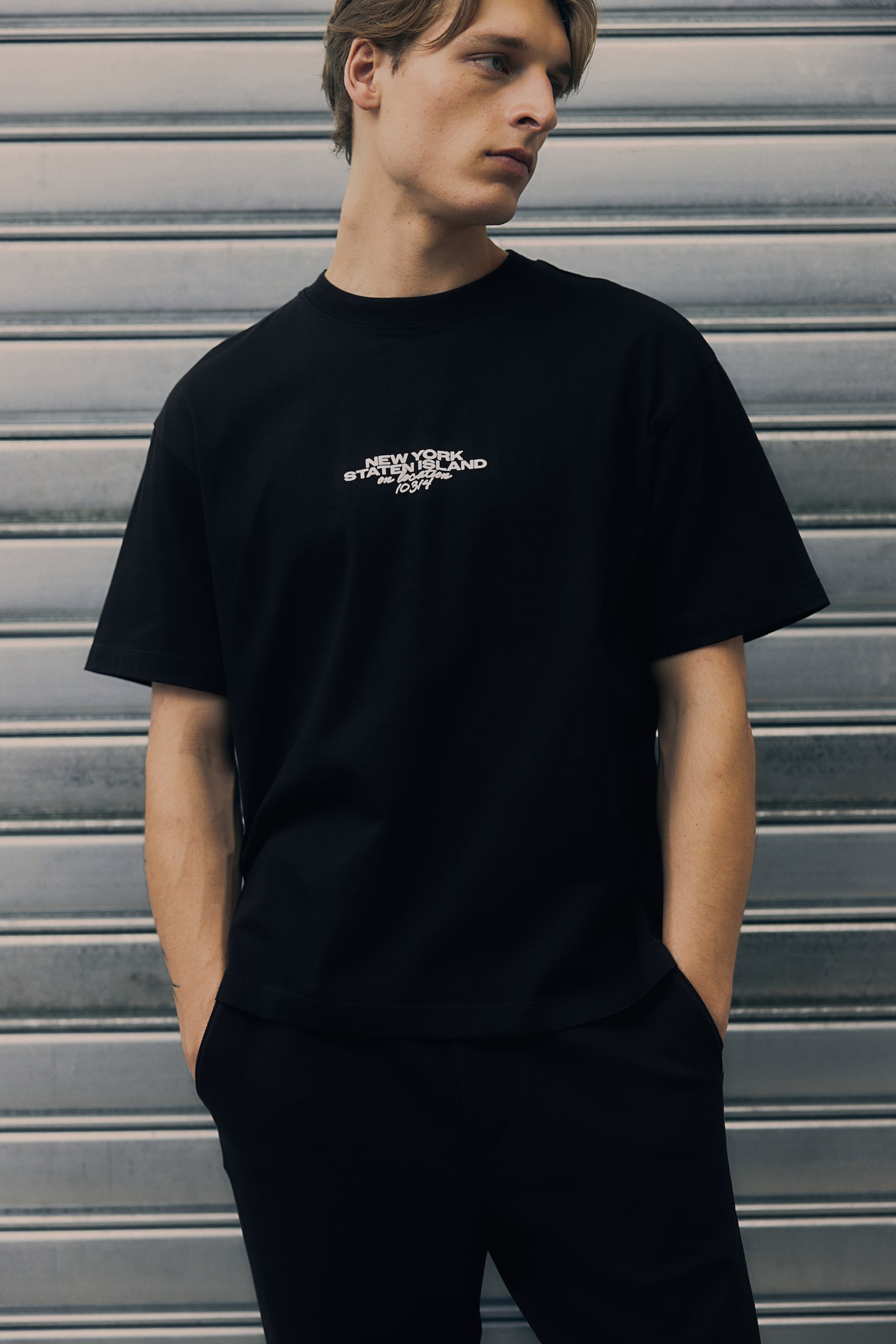 Loose Fit Printed T-shirt - Black/New York/White/Stars/White/Soho Heights/Dark grey/Light grey/Soho LDN/White/Fairfax/Black/Soho LDN/Black/Soho Heights/White/Los Angeles/Steel green/Soho Heights/Brick red/White/Soho/Dark grey/Beige/La Brea - 3