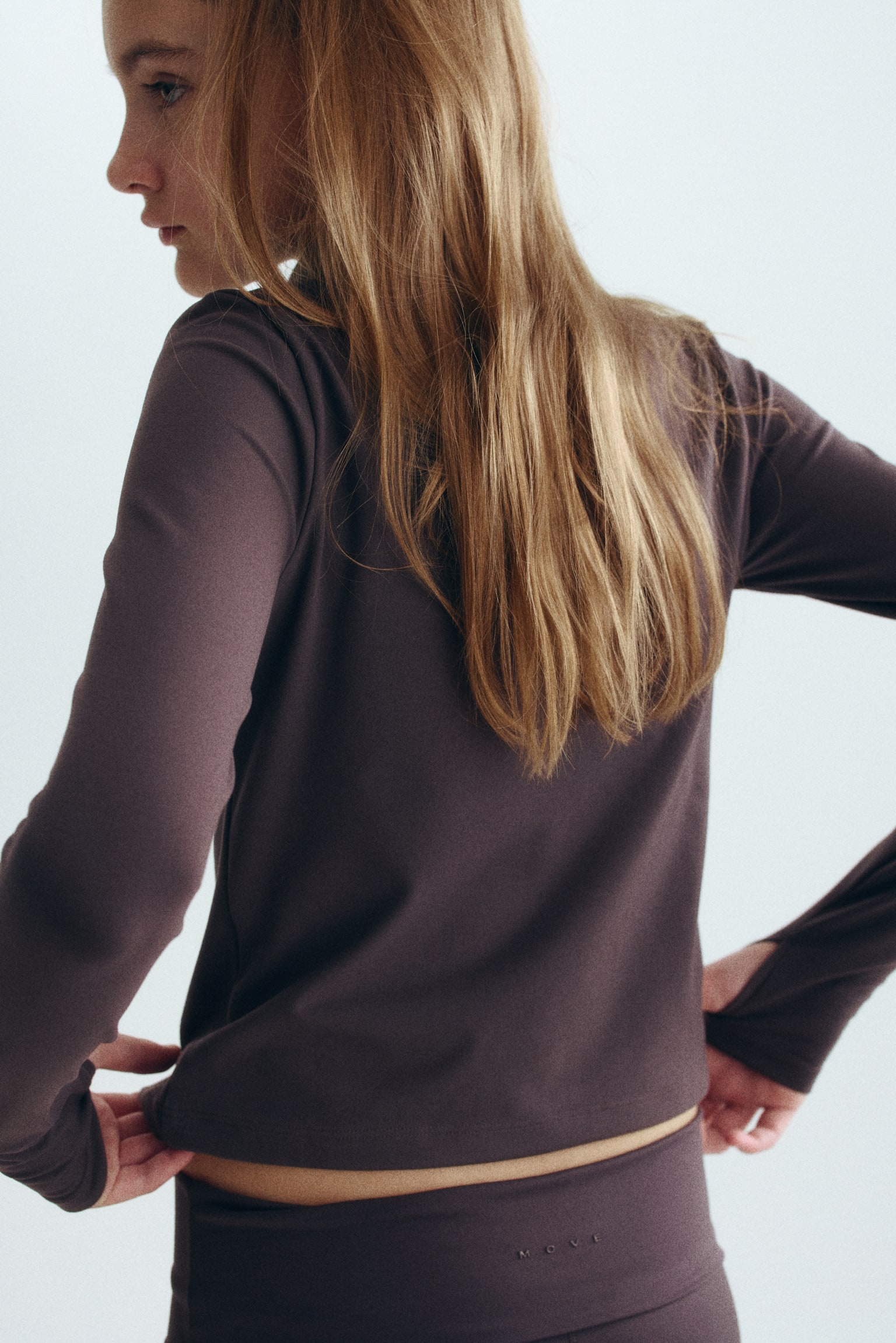Yoga leggings con SoftMove™ - Café/Negro/Rosa claro - 3