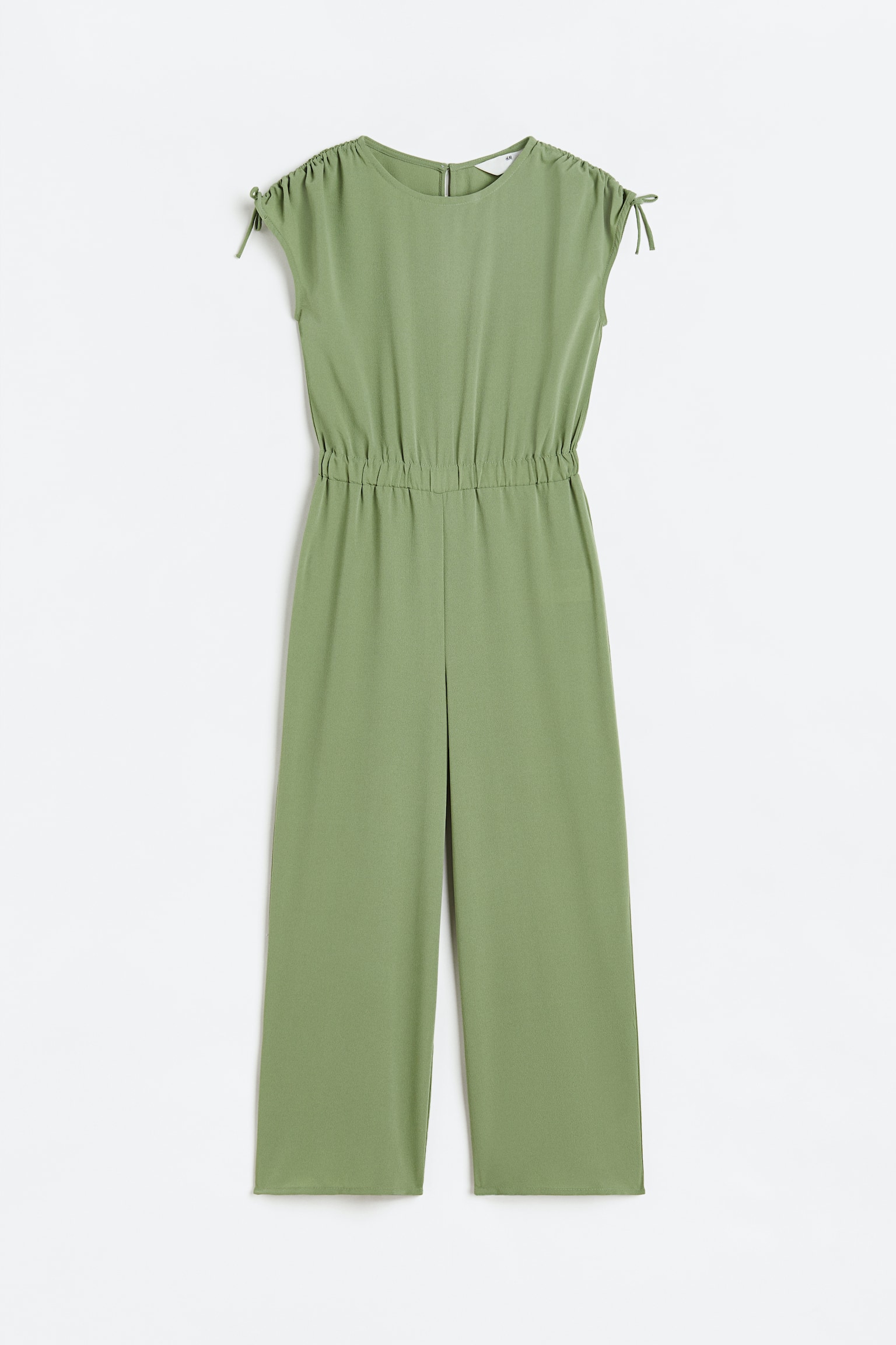 Crêpe Jumpsuit - Khaki green - 1