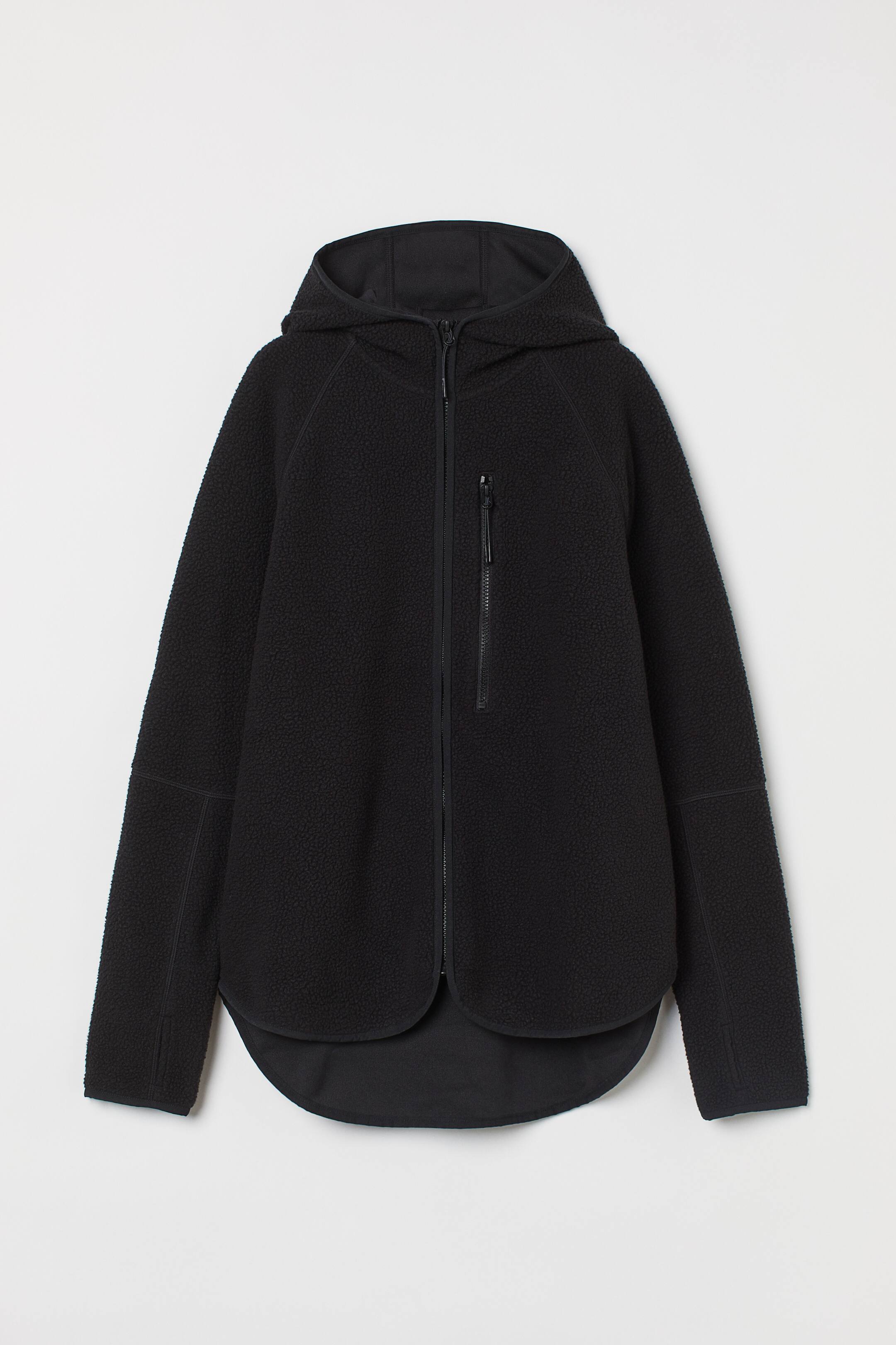 הצגת תמונה גדולה יותר: מעיל טיולים מפליז - שחור - Ladies | H&M IL 1