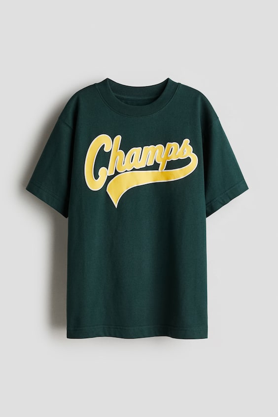 Детские футболки H&M Printed Cotton T-Shirt