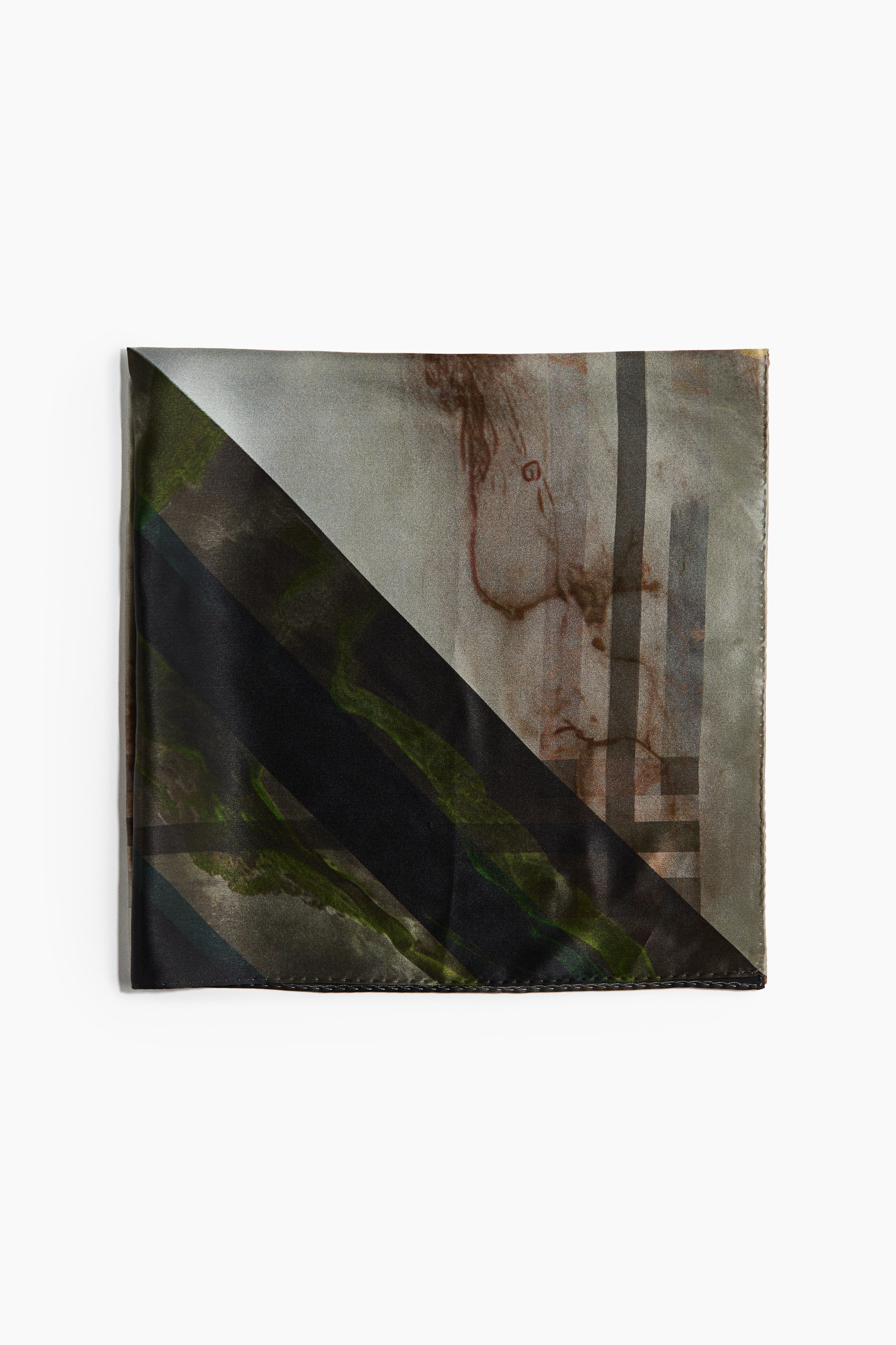 Patterned Silk Scarf
