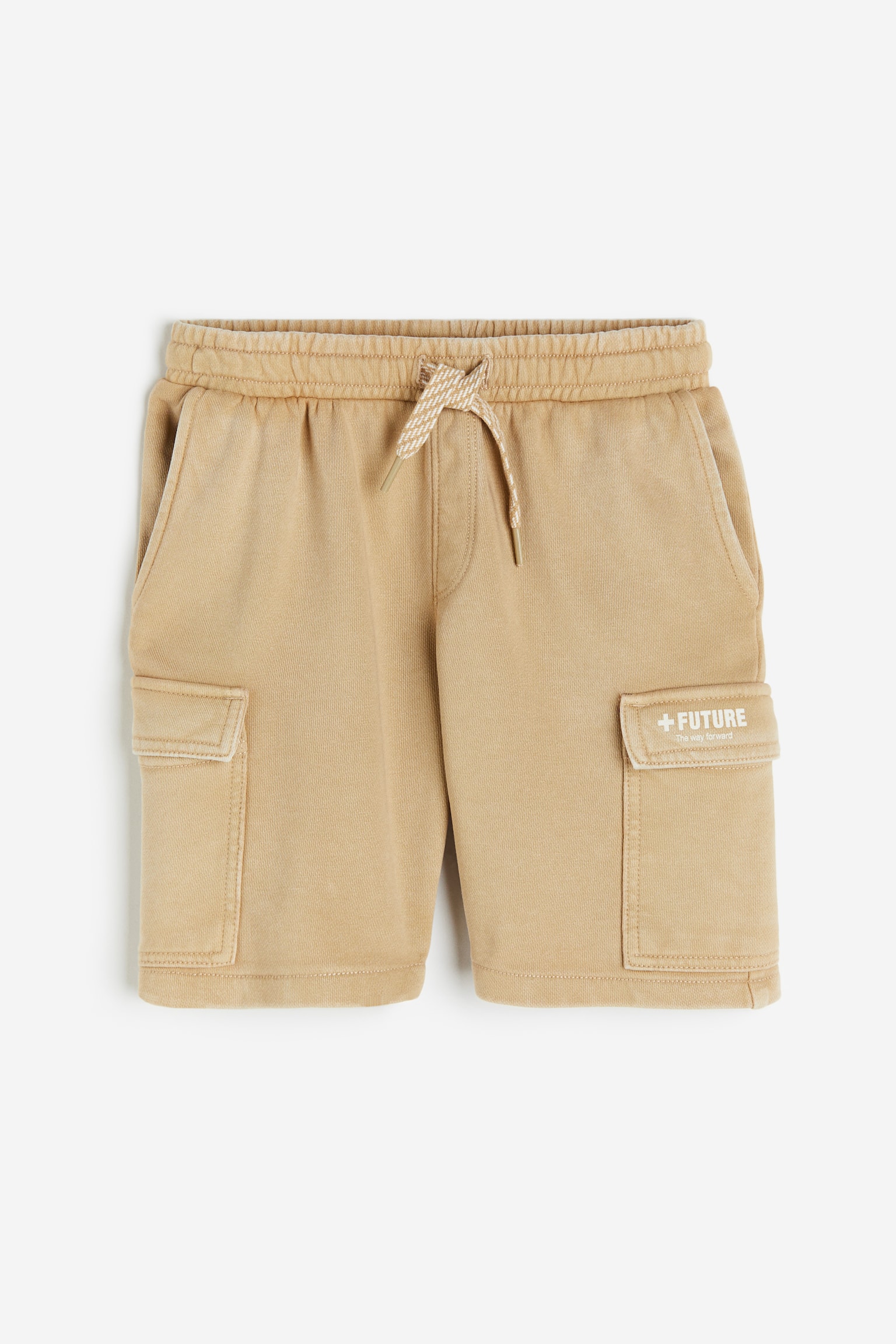 Cargo sweatshorts - Beige/Khaki green - 1