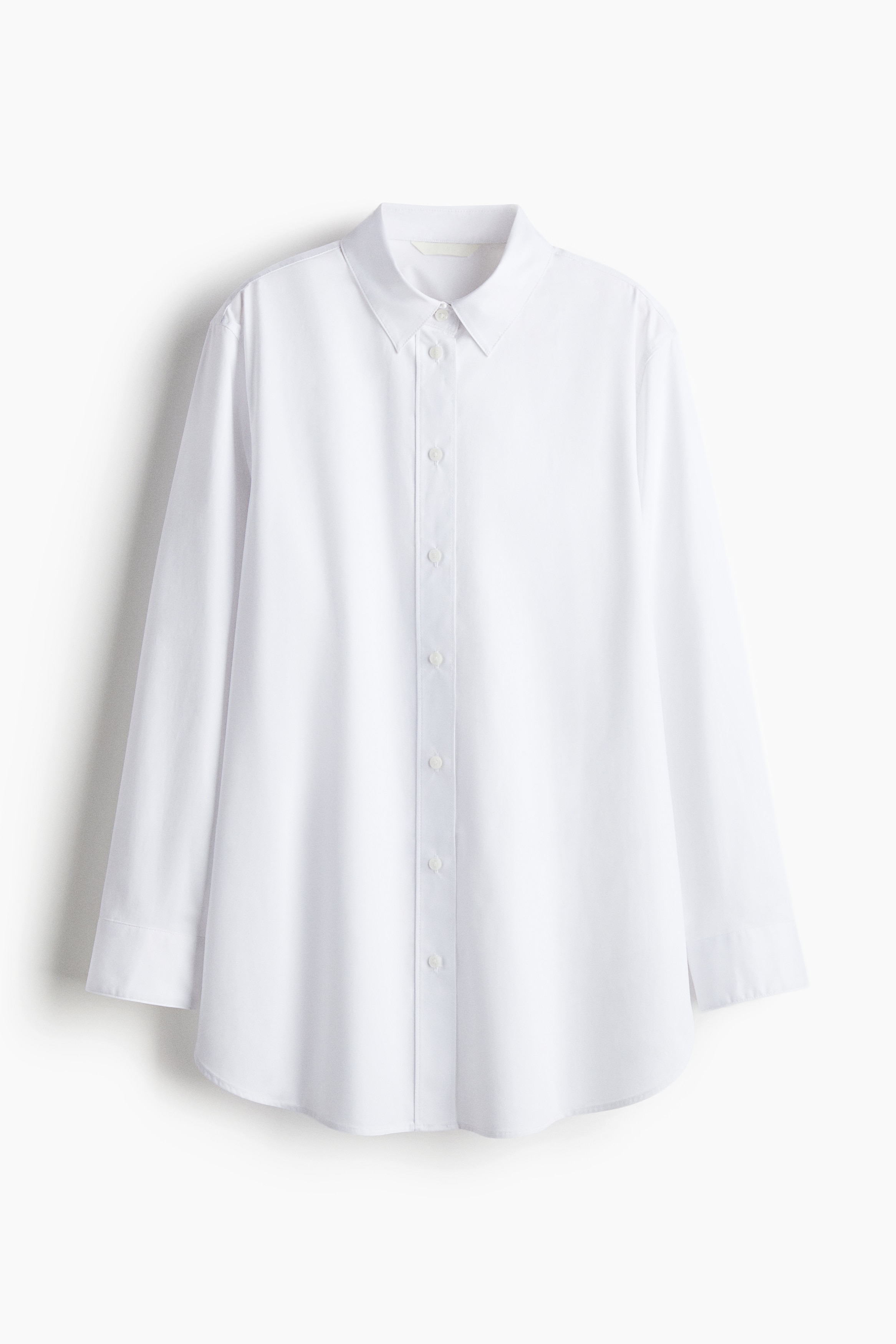 Camicia oversize in cotone - Bianco