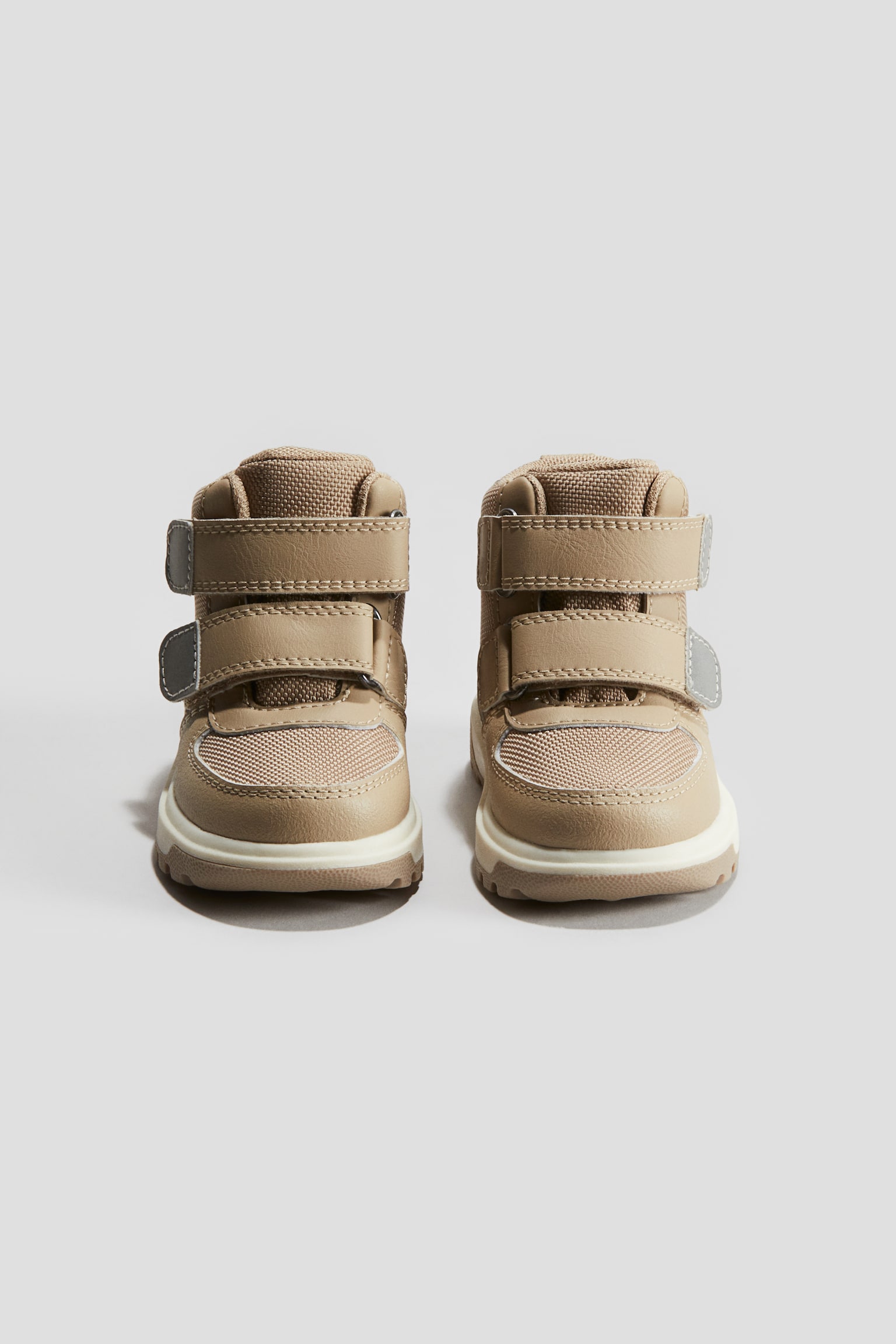 Waterproof hi-top trainers - Beige/Black - 2