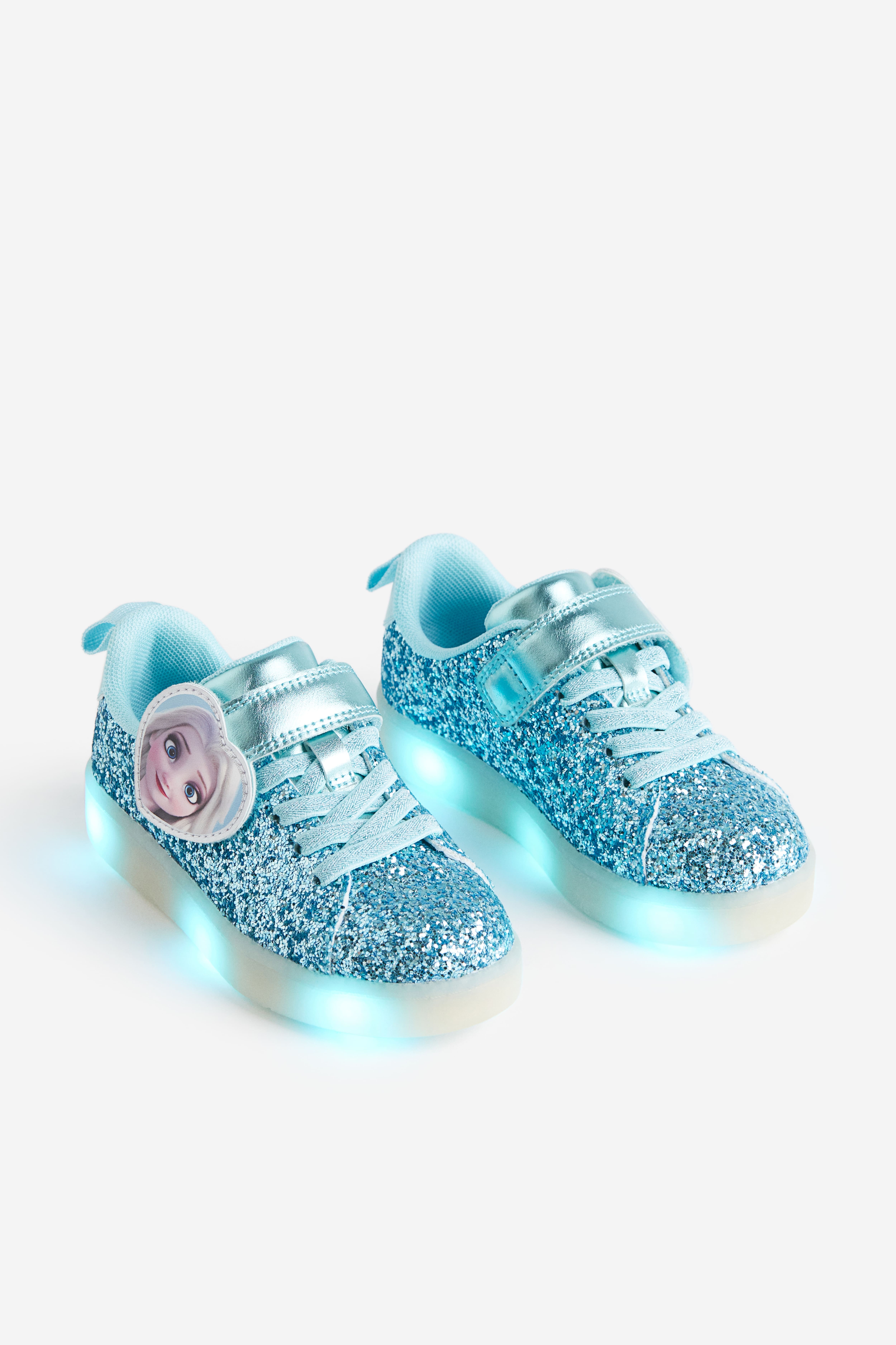 Glittersneakers met ledlichtjes