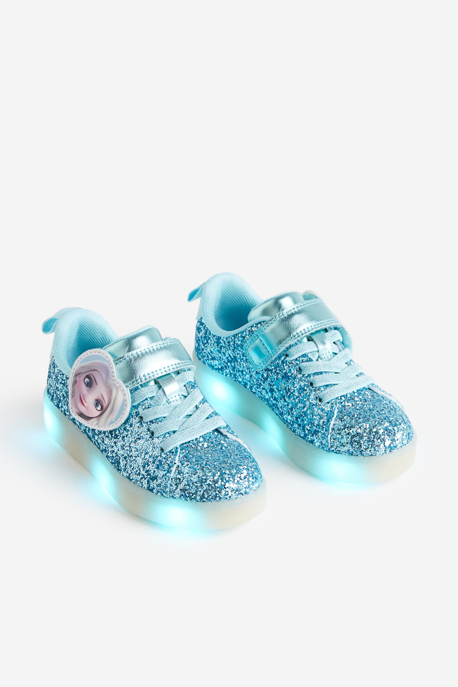 Flashing glitter trainers - Turquoise/Frozen/White/Frozen - 1