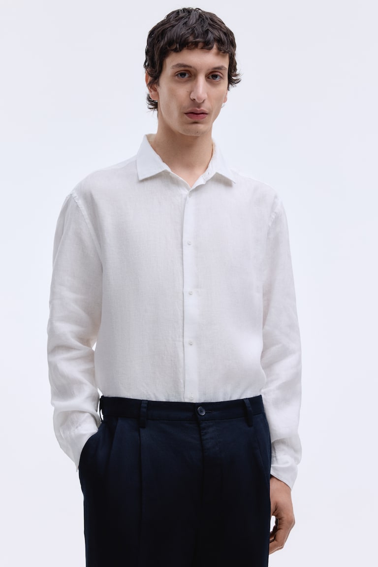 Lanena košulja Slim Fit