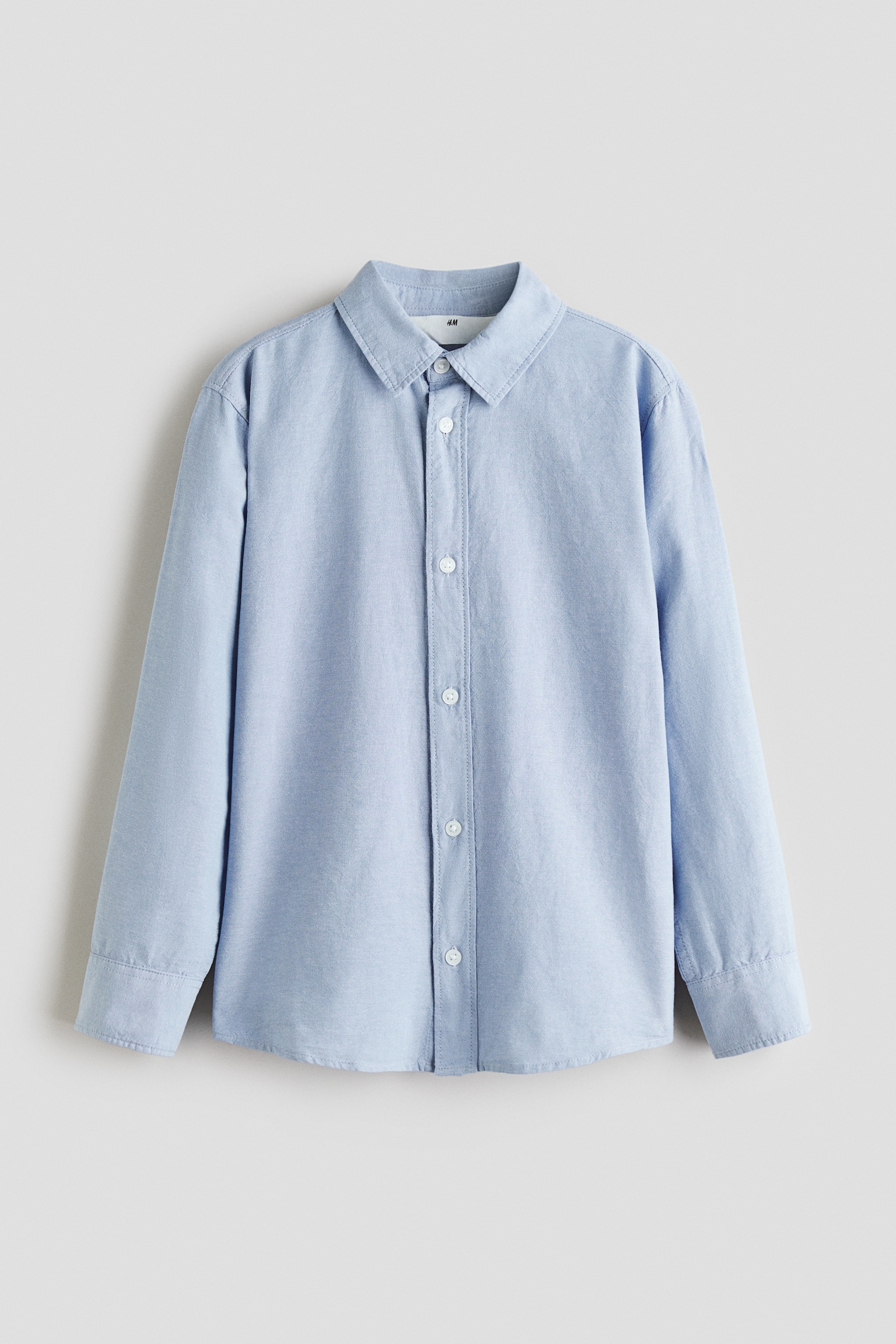 Cotton Shirt - Light blue - 1