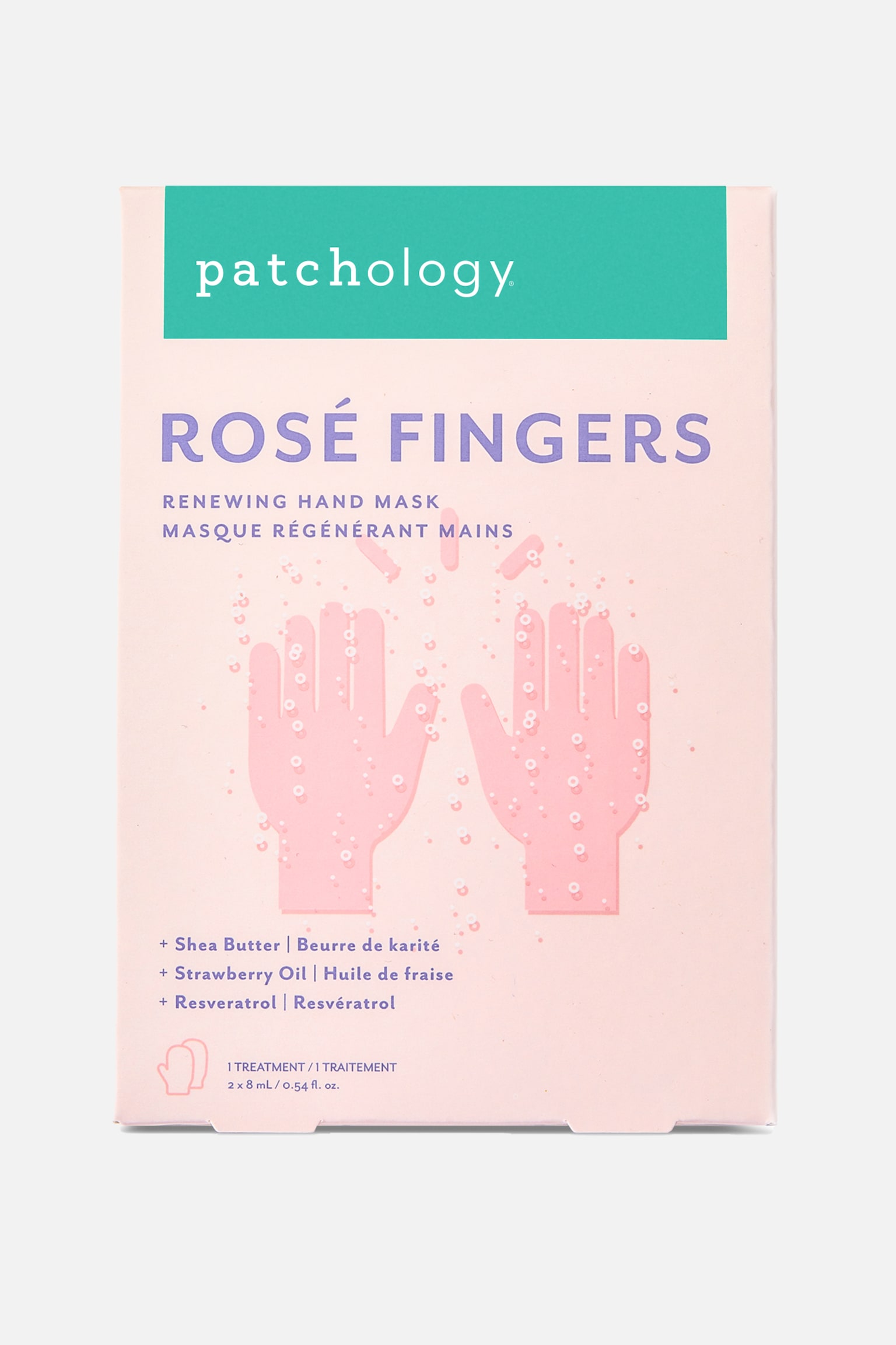 Rosé Fingers Renewing Hand Mask - Transparent - 1