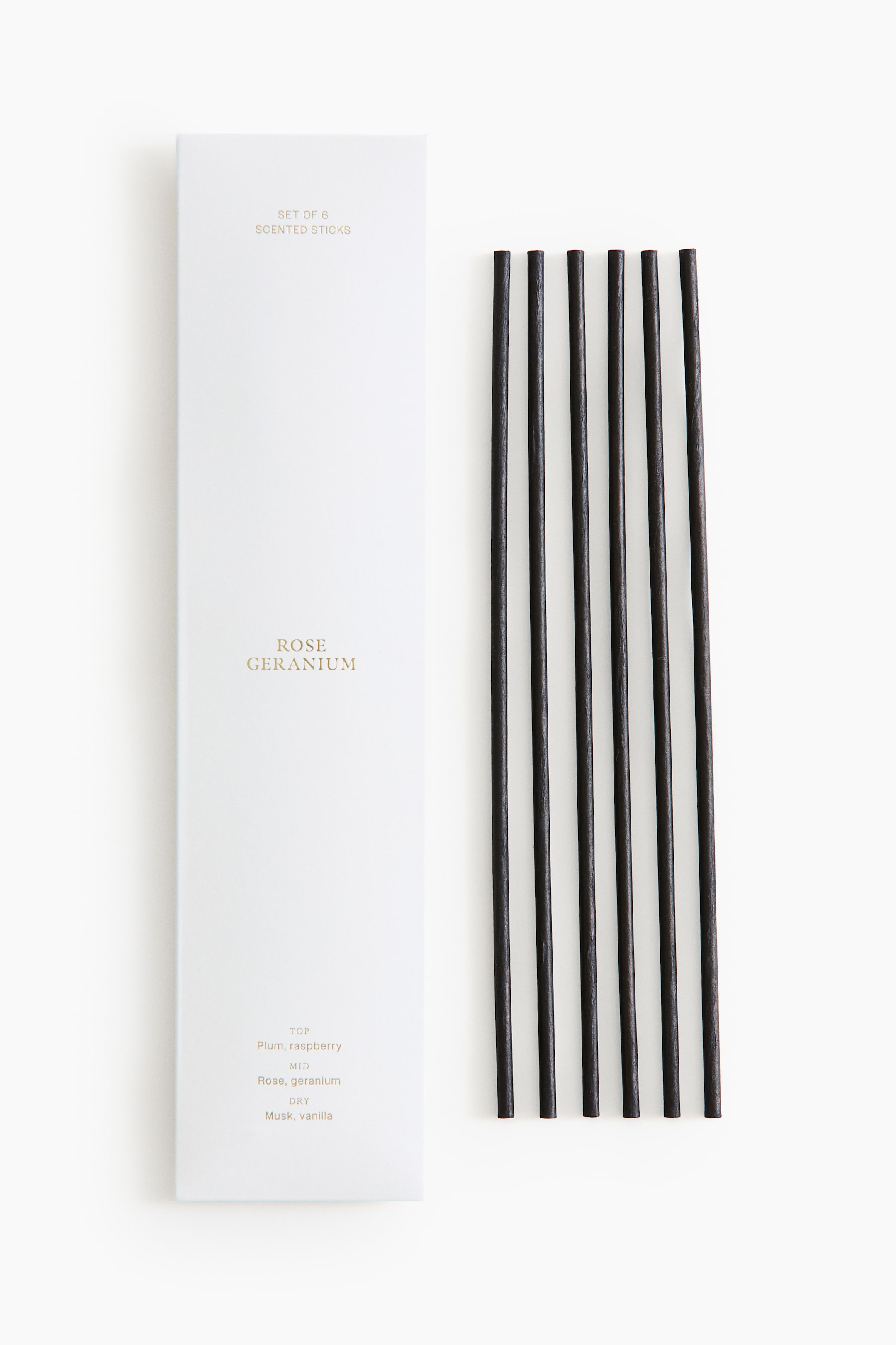 View larger image: 6-pack scented reeds - Rose Geranium - Home All | H&M IN 1