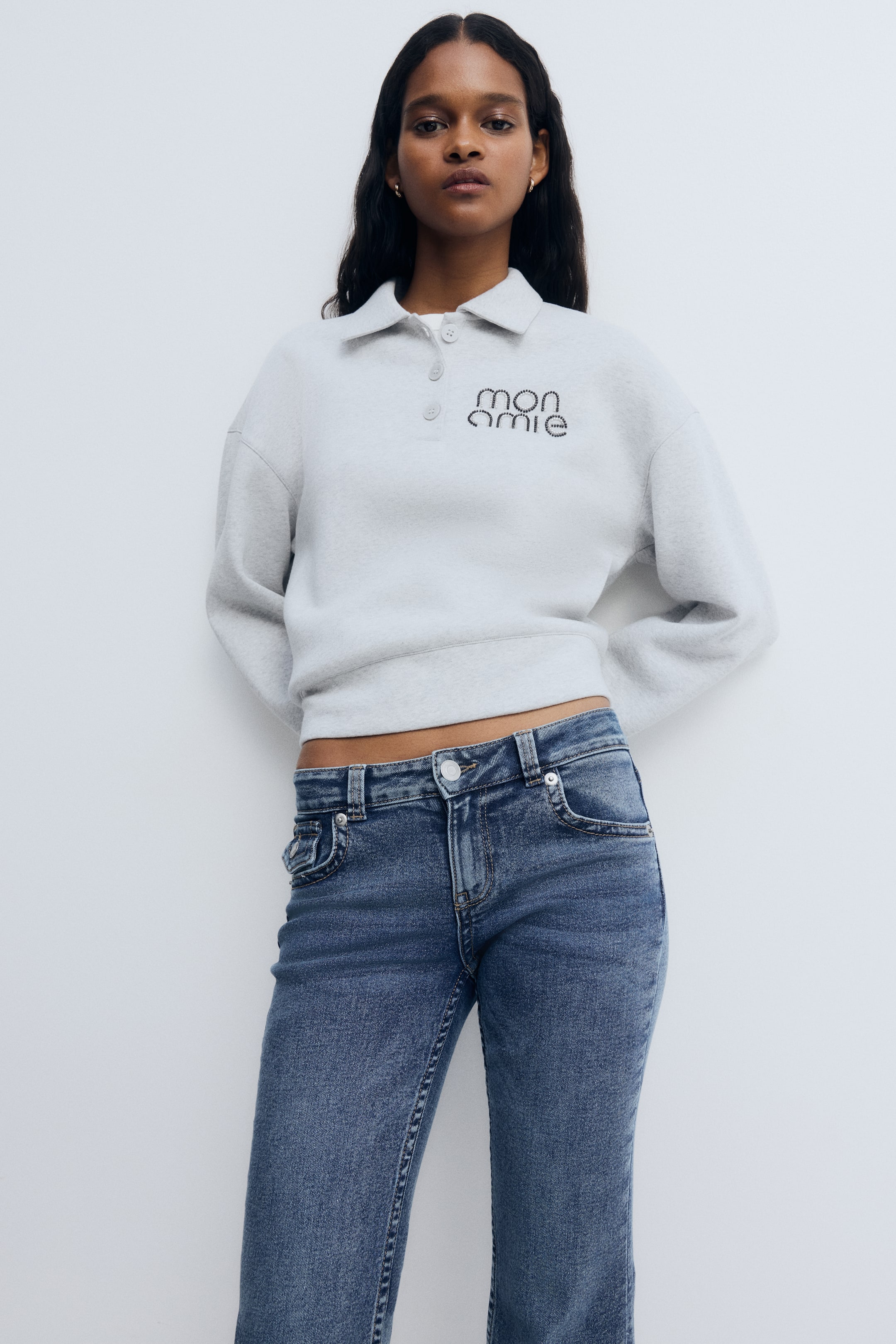 Zobrazit větší obrázek: Flared Low Jeans - Denim blue - ŽENY | H&M CZ 2