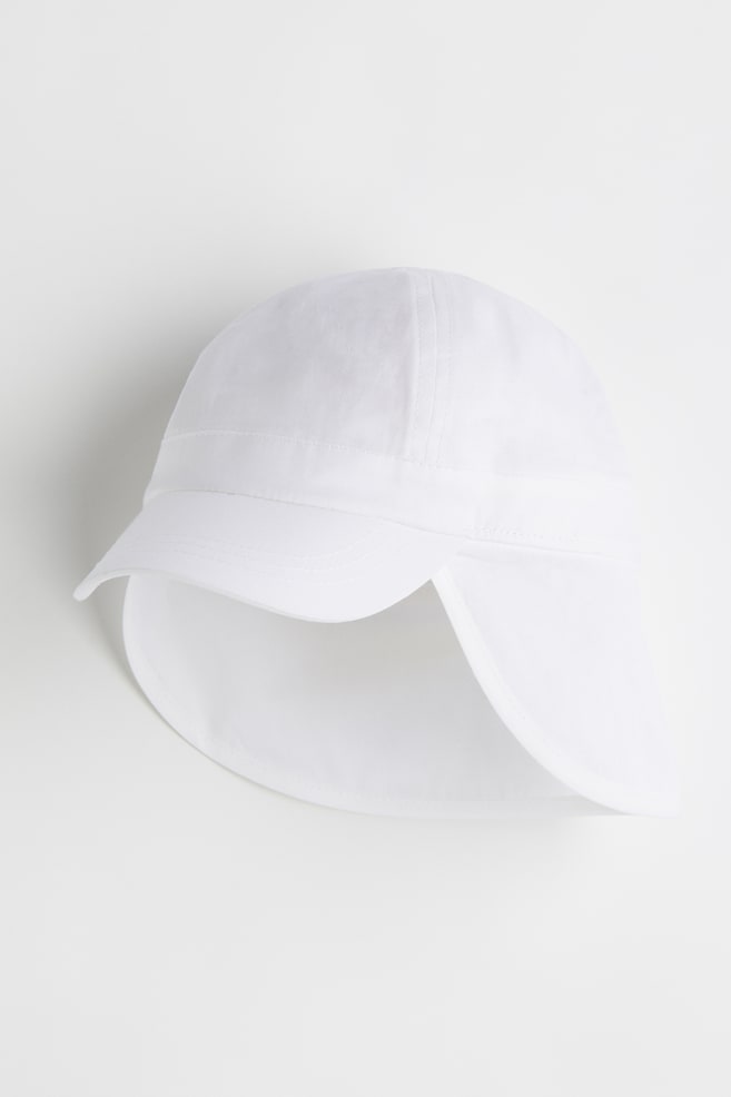 Cotton sun cap - White - 1