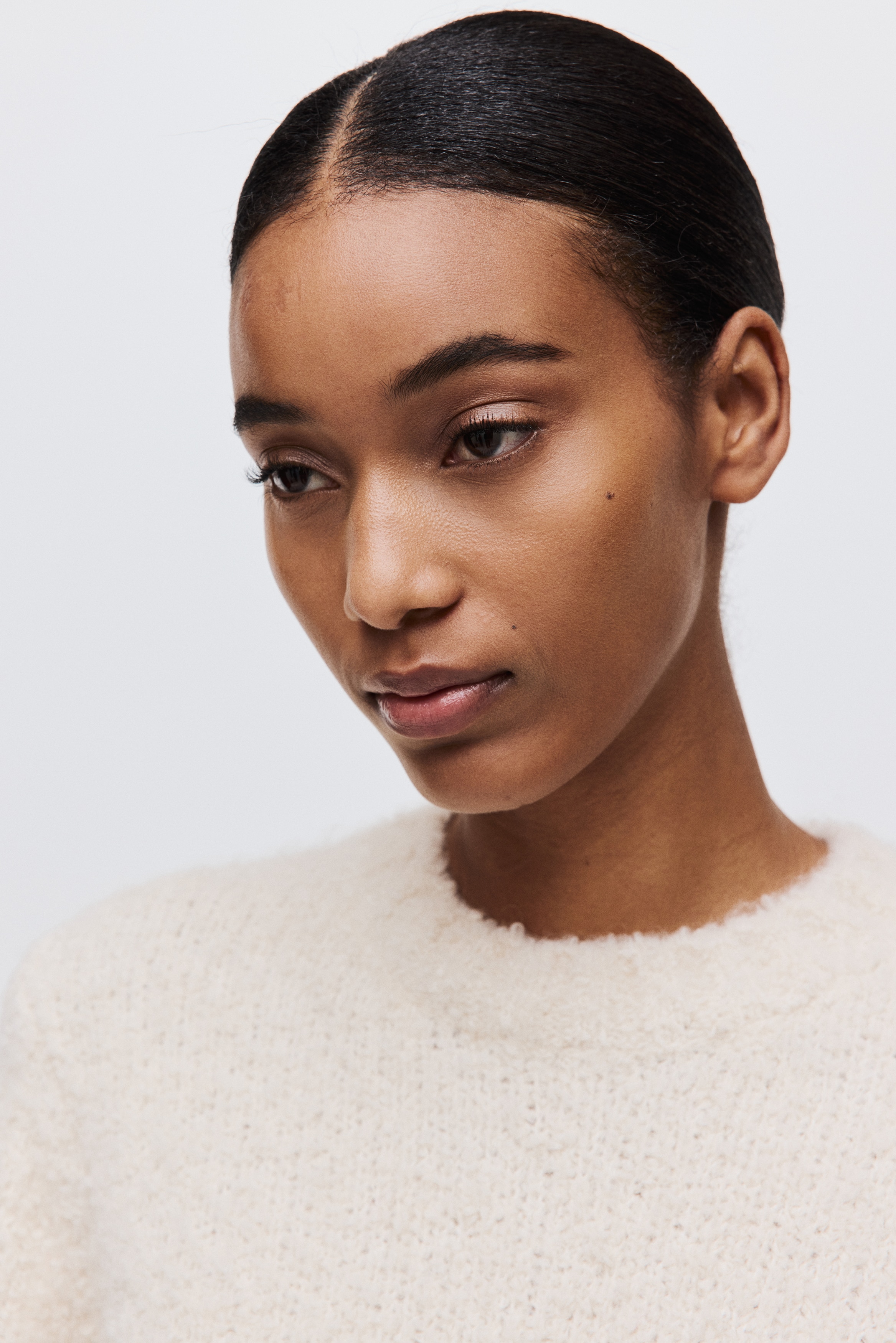 Bouclé-knit T-shirt