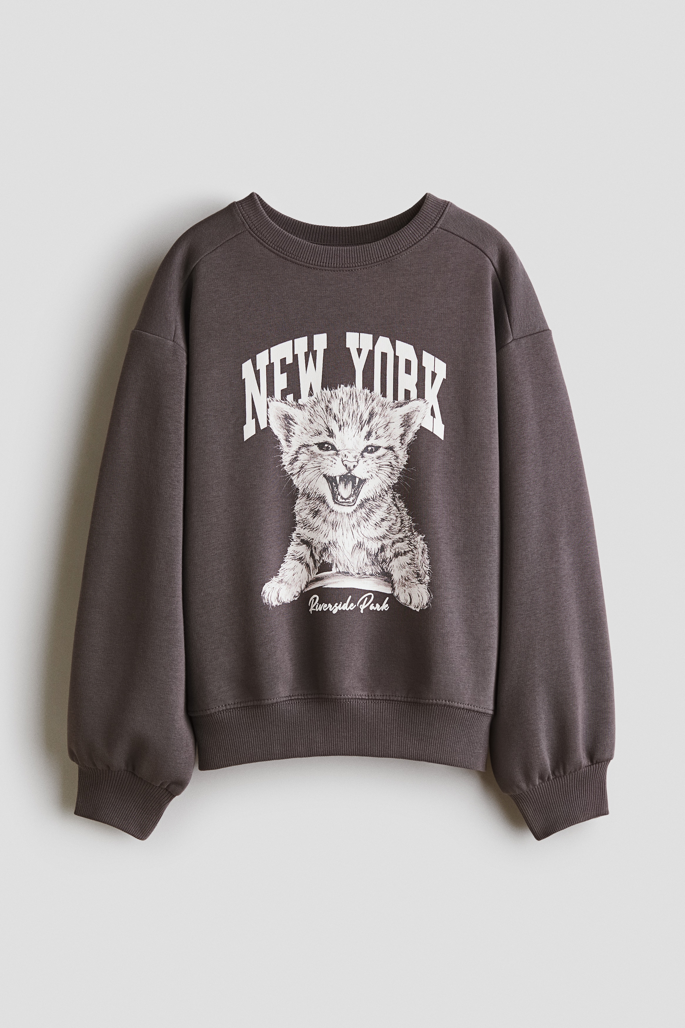 Printed sweatshirtModel