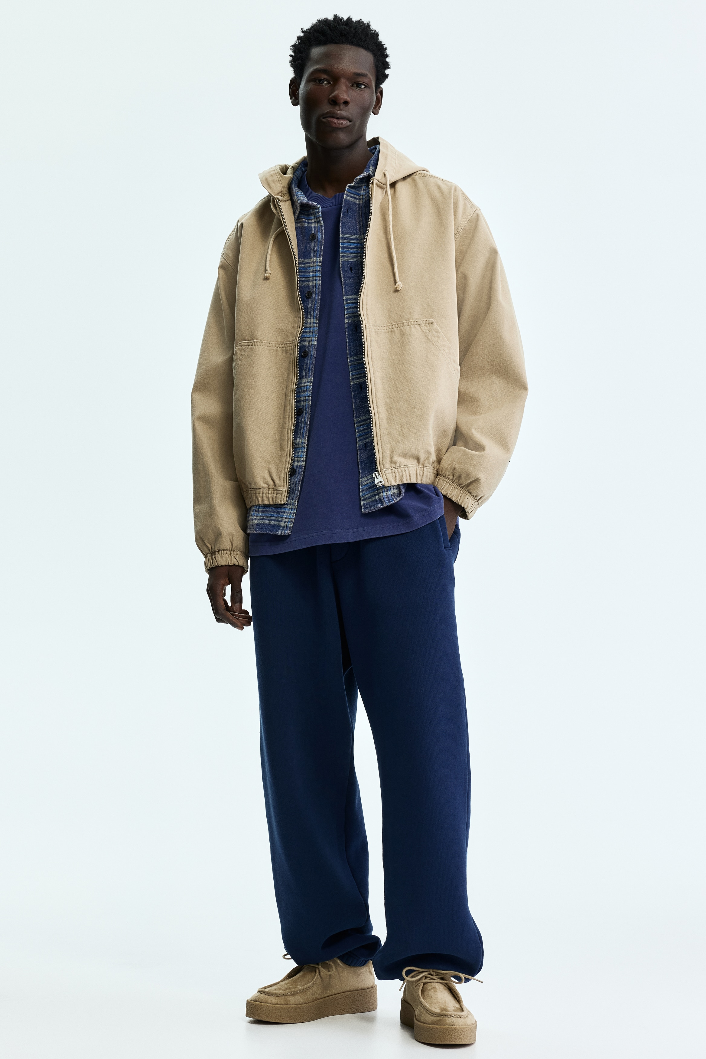 Sweatpants Relaxed Fit - Mørkeblå/Gråmeleret/Sort