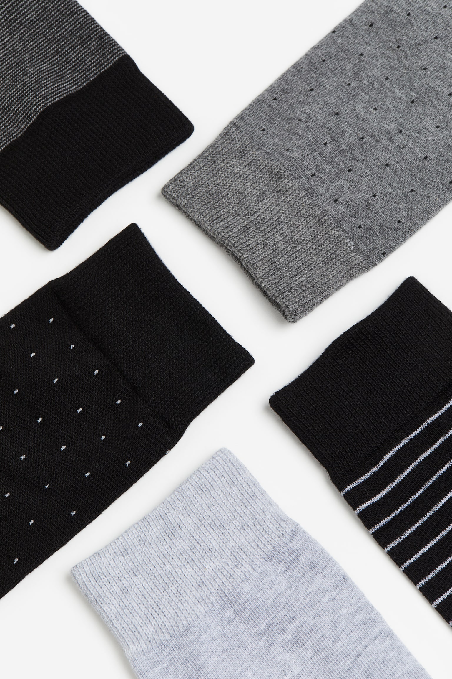 10-pack Socks - Grey/Light grey/Black - 2