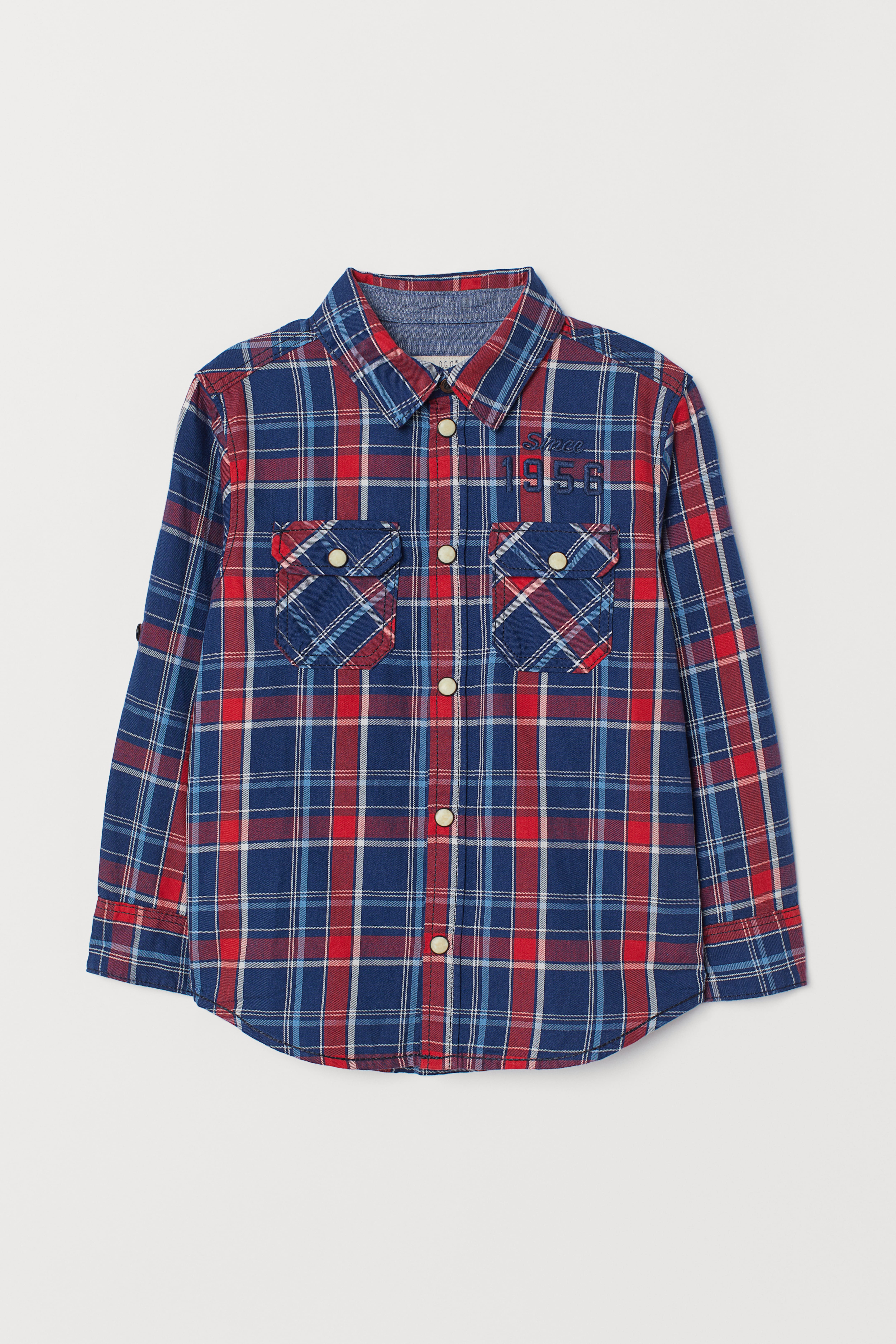 Camisa cuadros niño fashion h&m