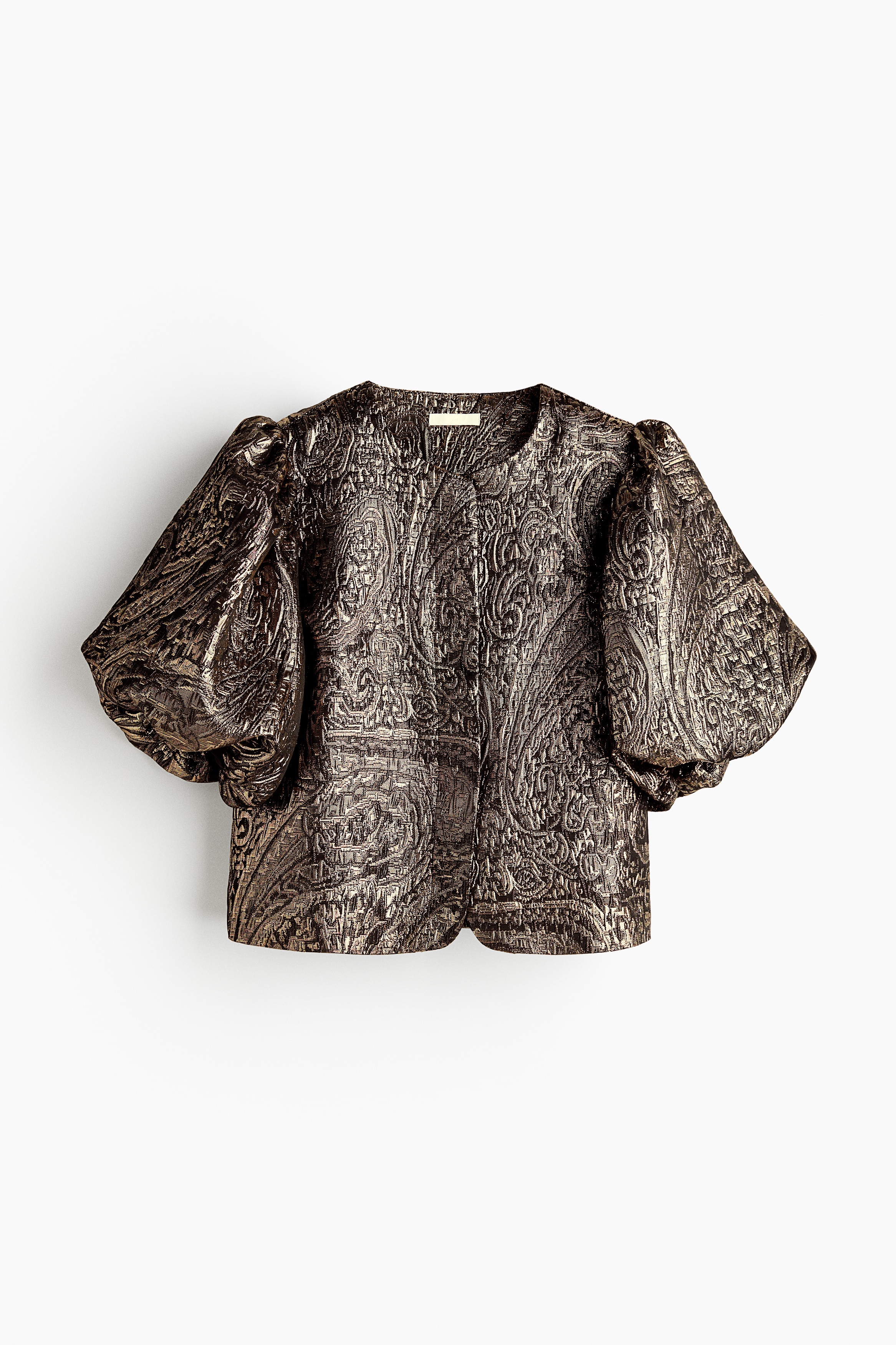 Μπλούζα με φουσκωτό μανίκι - Χρυσαφί/Μπεζ/μοτίβο ζέβρας/Ανοιχτό μπεζ/Σκούρο χακί/Μαύρο/Ανοιχτό σάπιο μήλο/Ανοιχτό μπεζ/λεοπάρ μοτίβο/Κρεμ