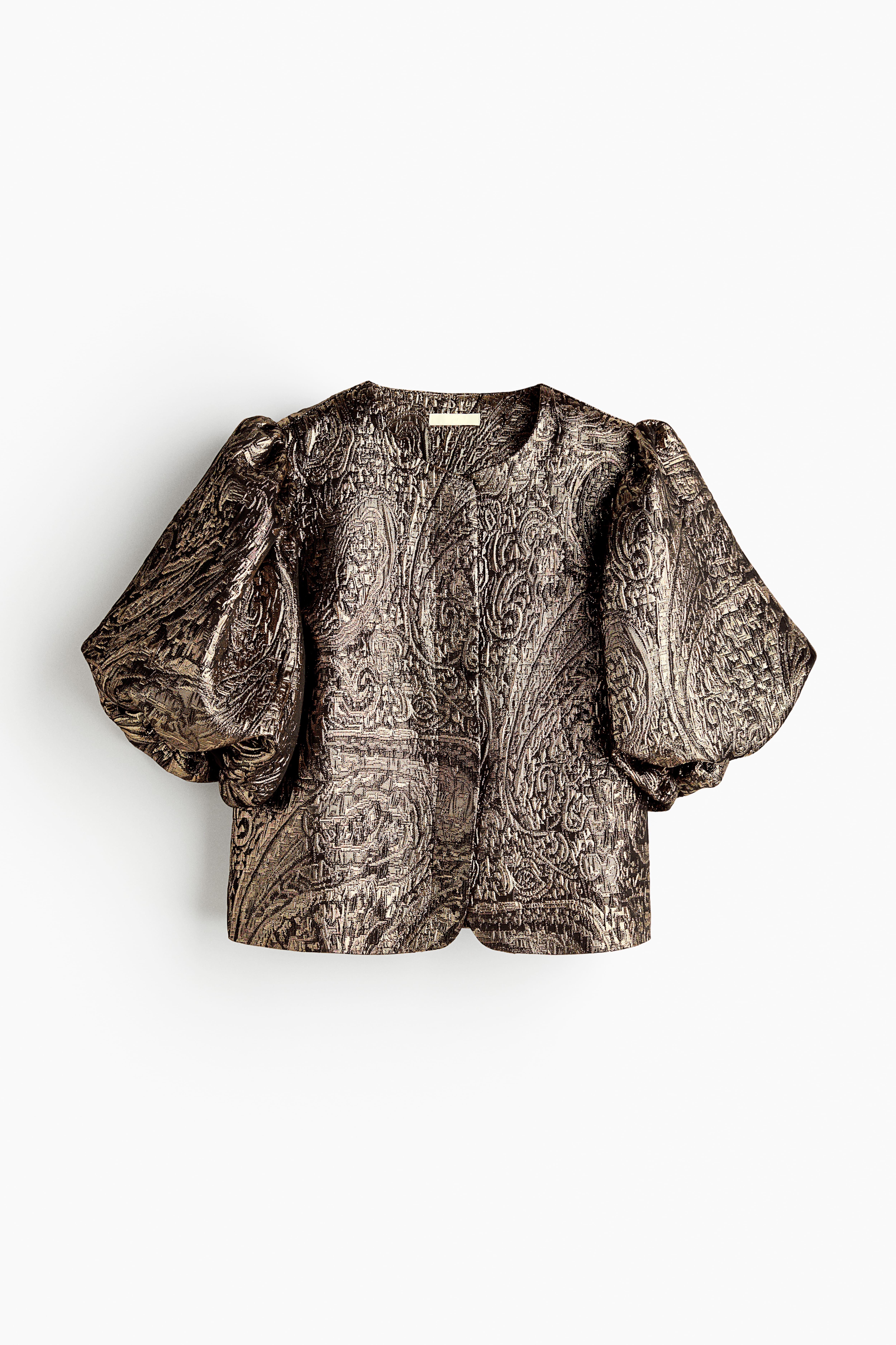 Balloon-Sleeved Blouse