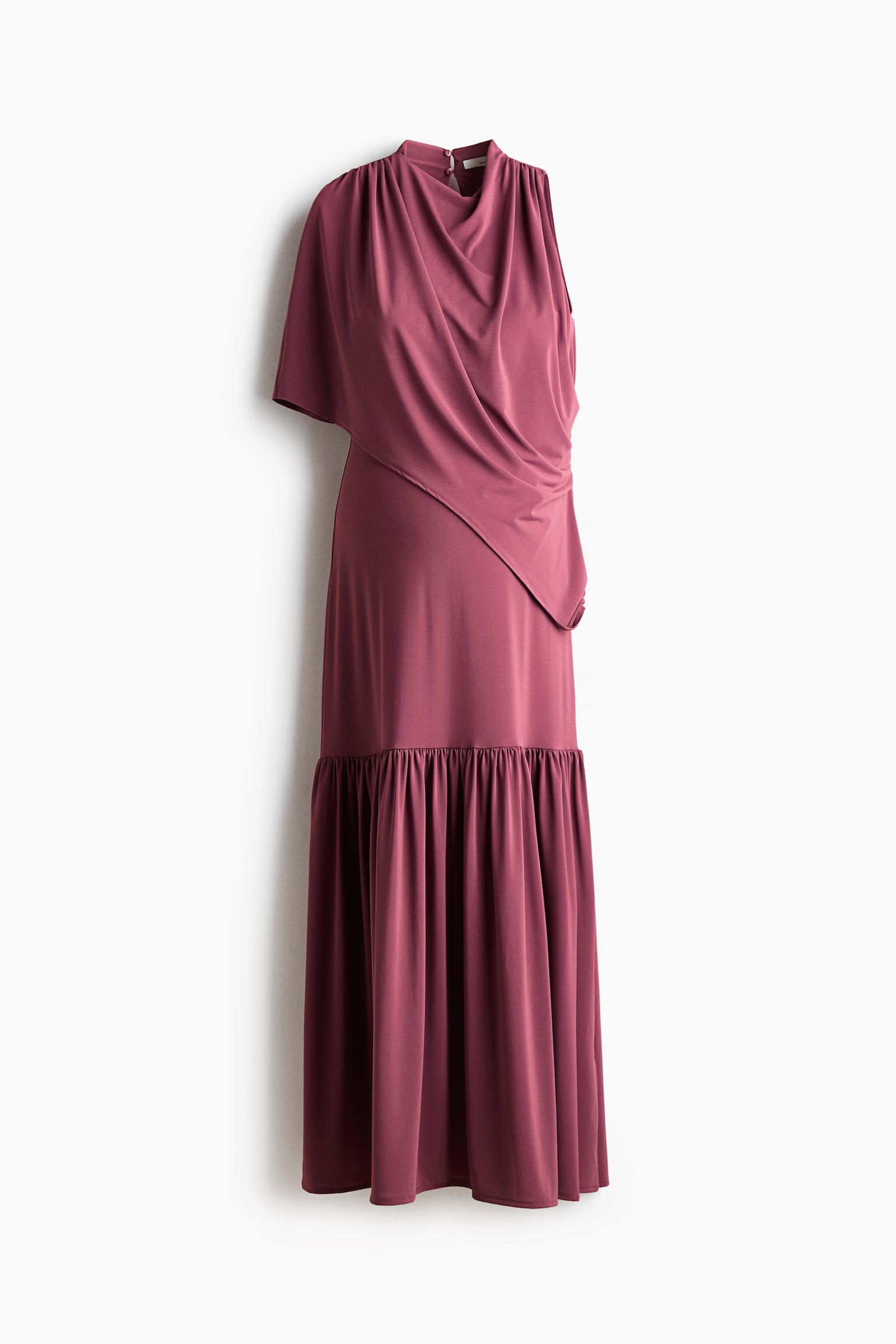 Женское платье H&M Mama Cape-Detail Nursing, цвет: Меланжевый фиолетовый — фото 1