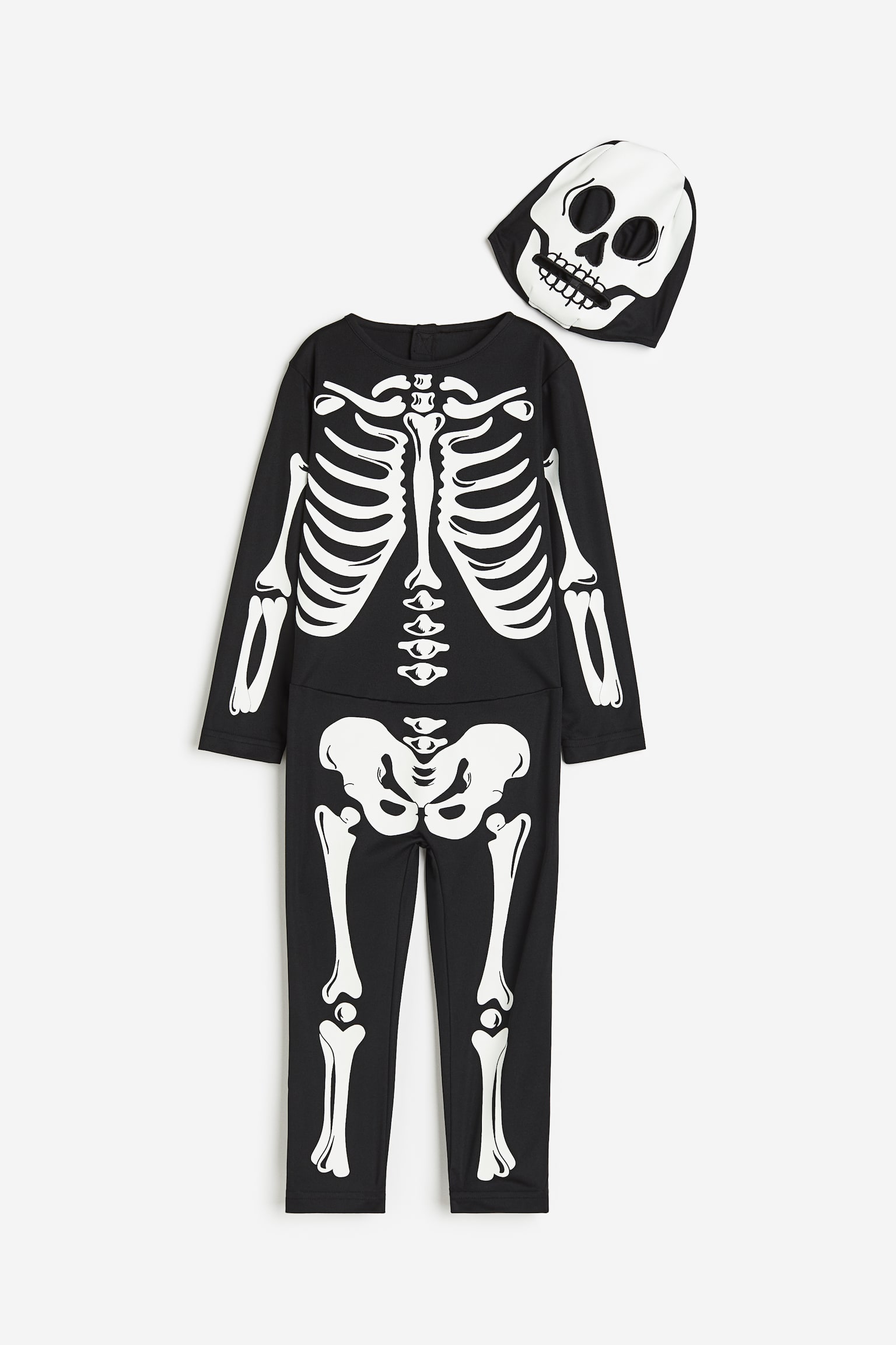 Fancy Dress Costume - Black/Skeleton/Black/Skeleton - 1