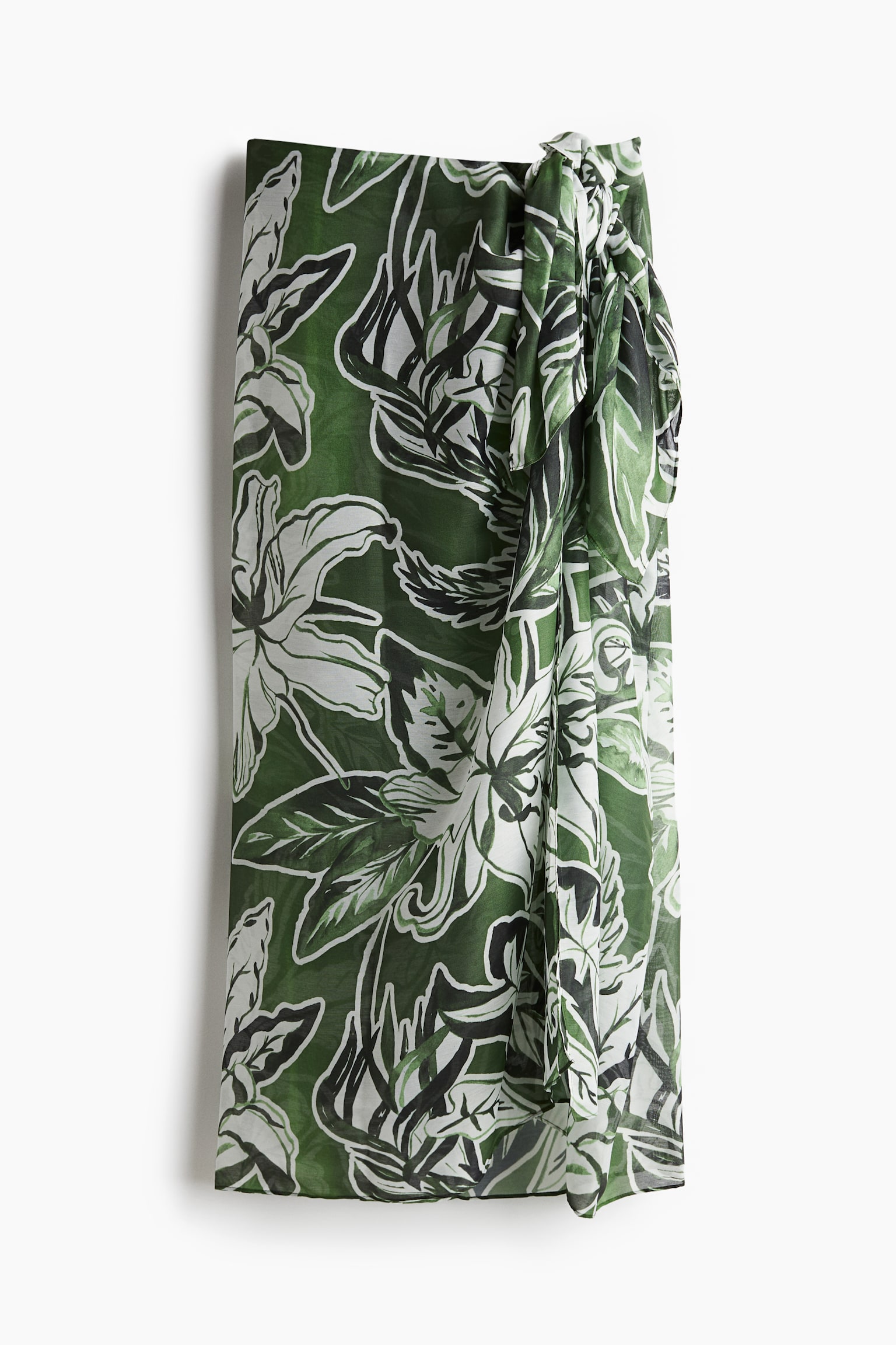 Pattern Sarong - Green/Floral - 2