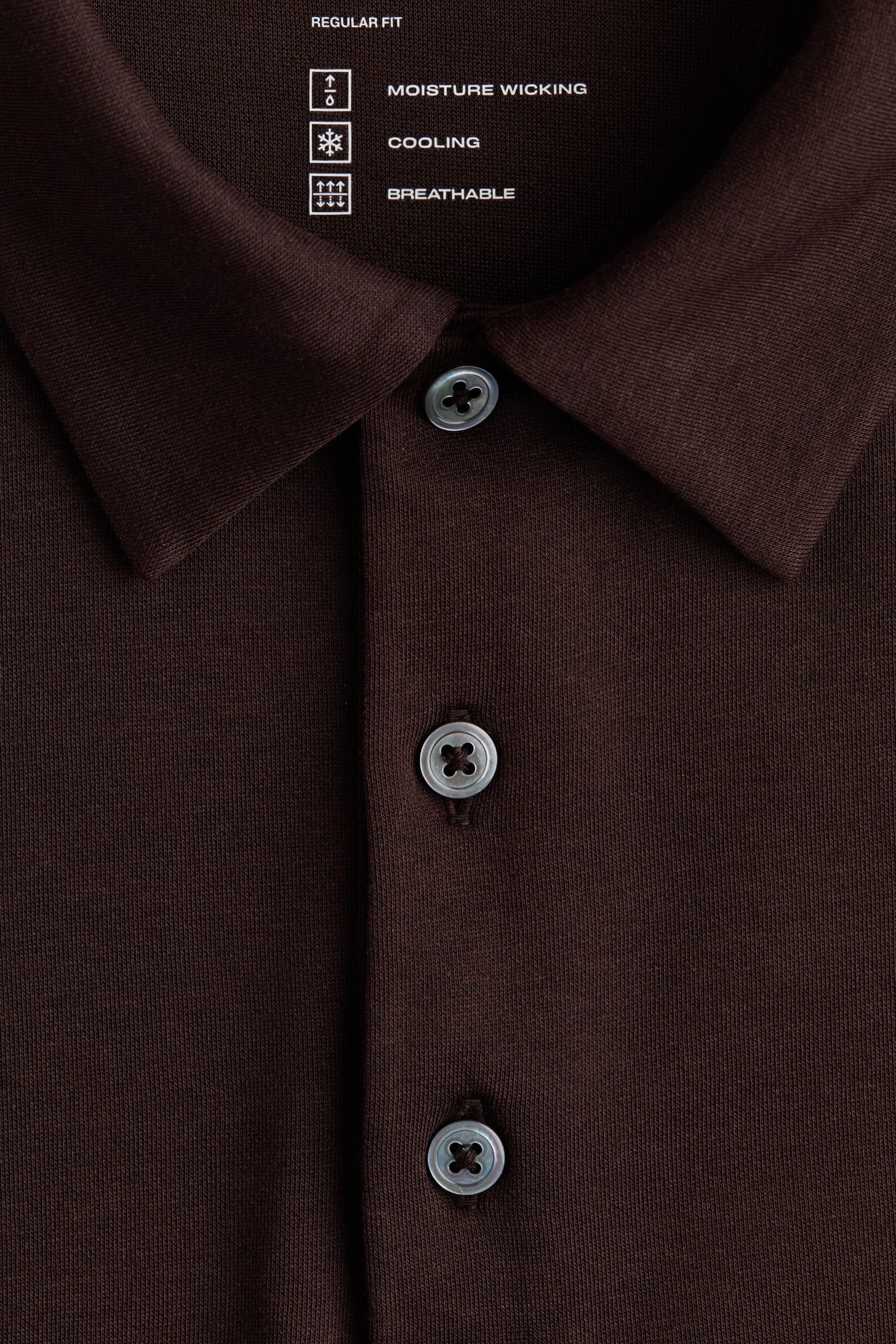 Cooling Regular Fit Polo shirt - Dark brown/Navy blue/Black/White - 7