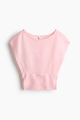 Stickad off shoulder-topp