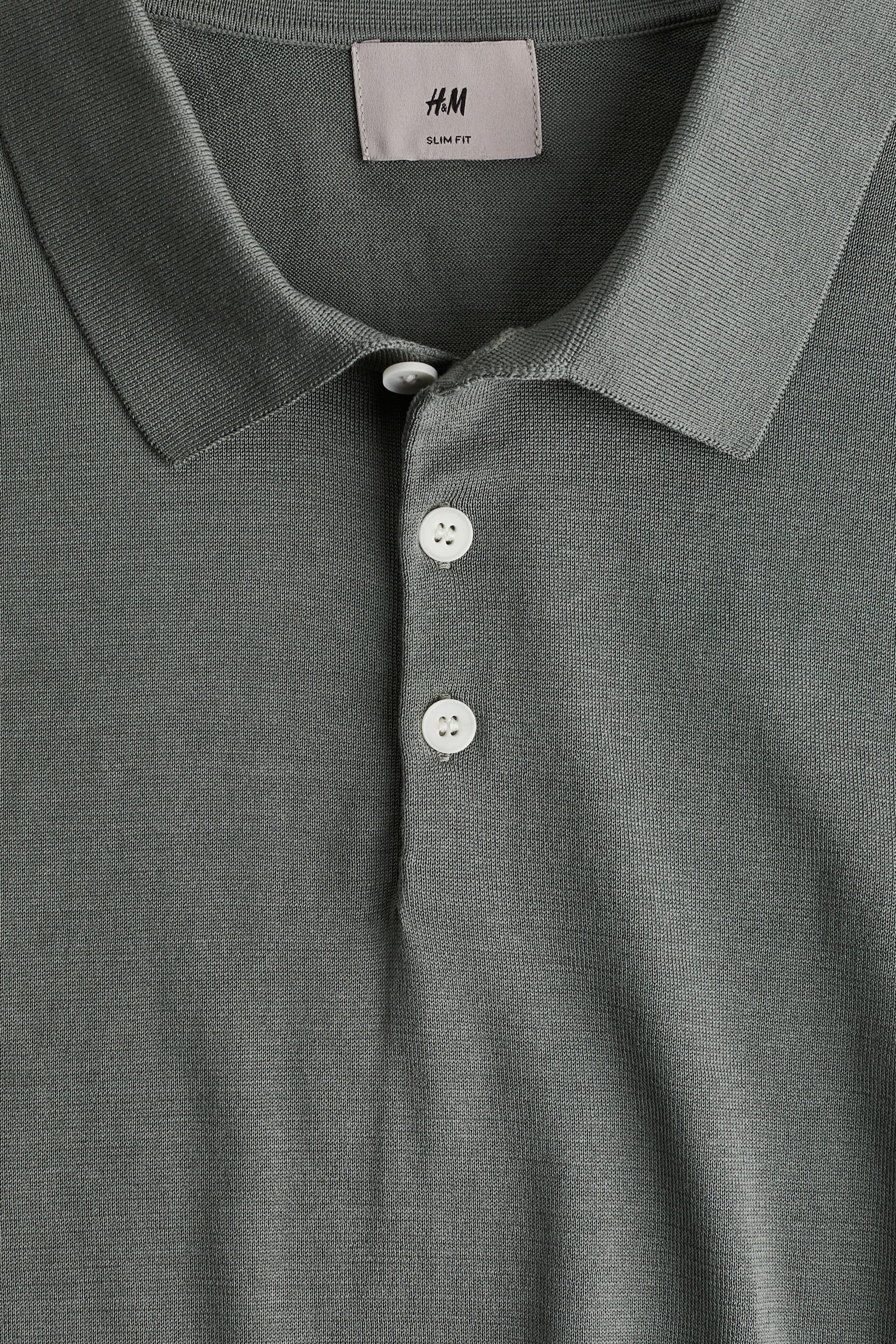 Slim Fit Silk-blend polo shirt - Dark grey/Navy blue/Cream/Black - 4