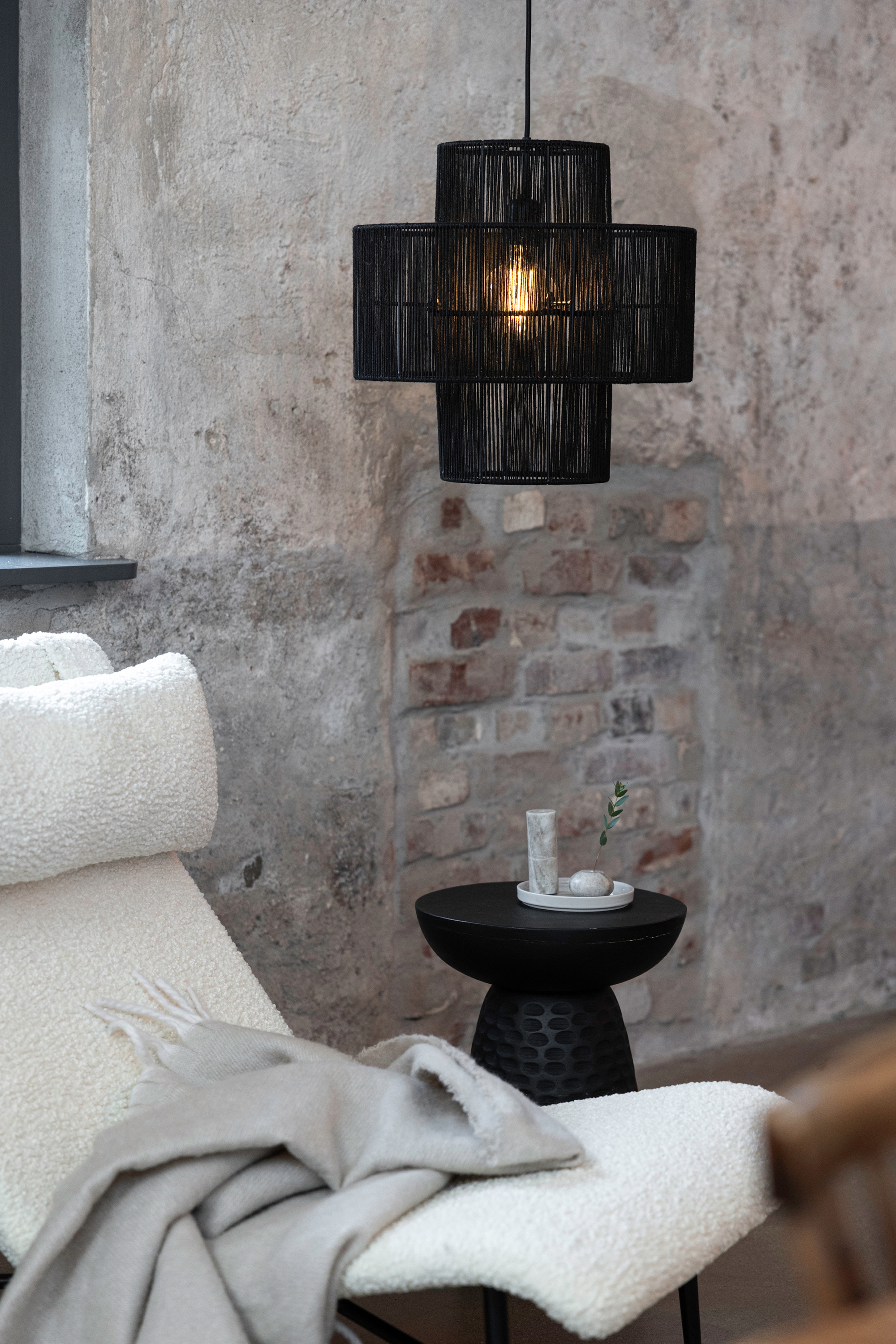 Lucande Dimitrij Lámpara LED Cuadros Latón Antiguo, Lámpara Para