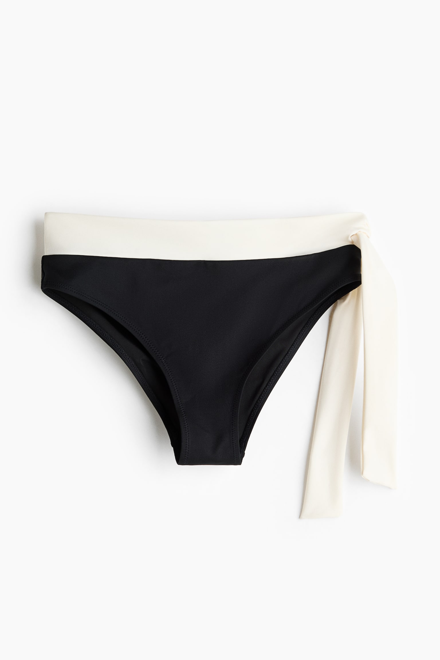 Bas de maillot Cheeky - Noir/blanc/Marron foncé/crème - 2