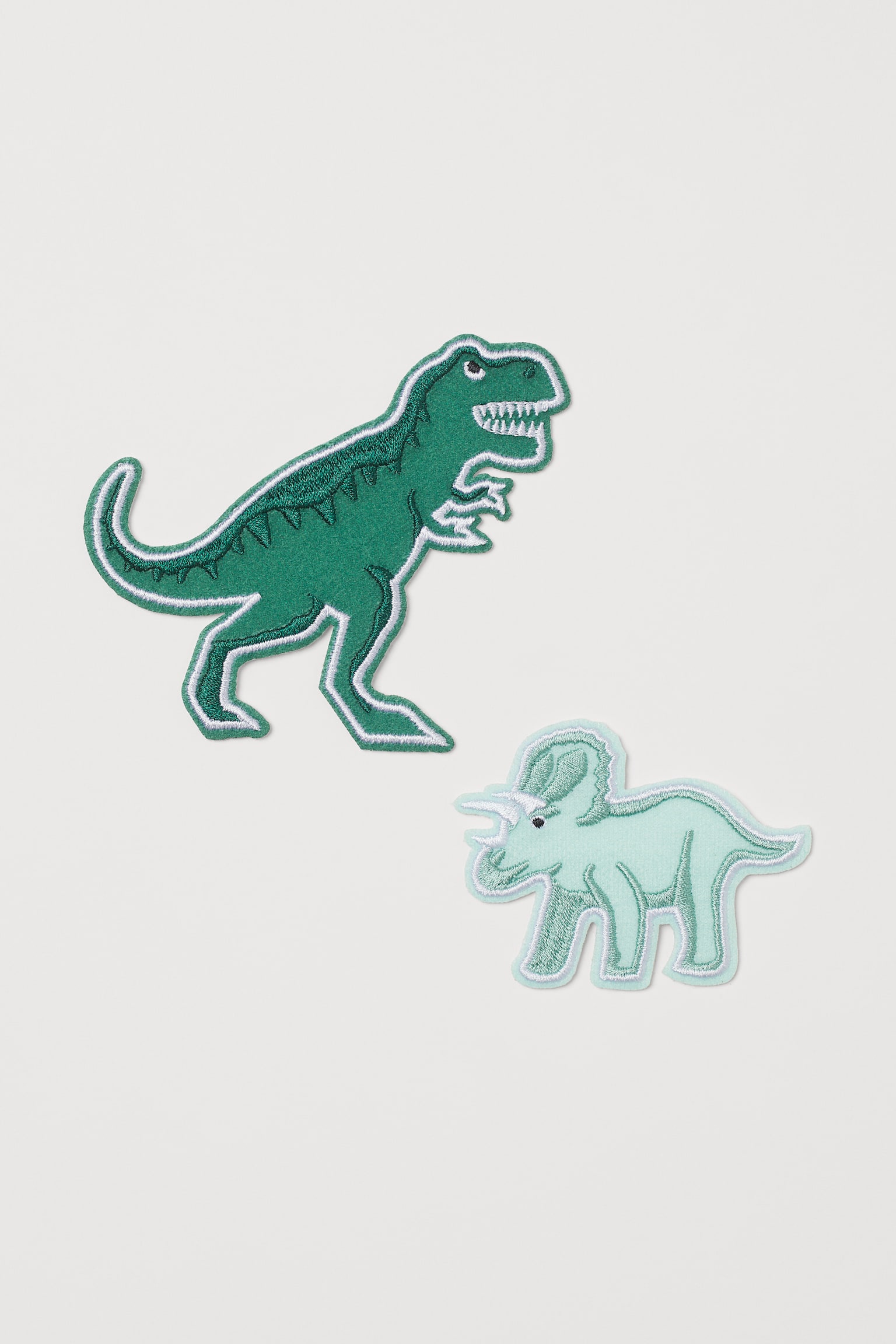 2-pack Dinosaur Design Repair Patches - Green/Dinosaurs - 1