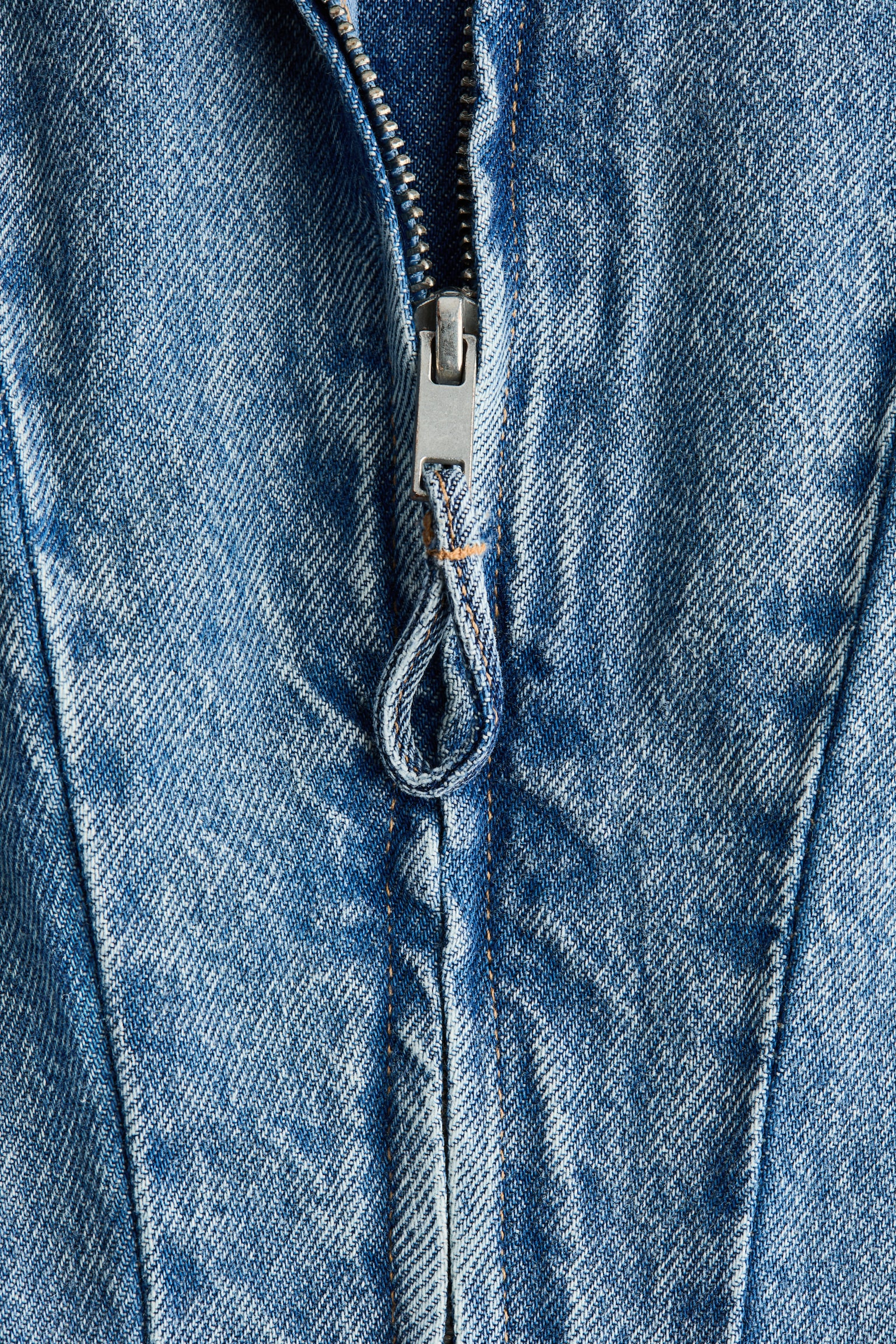 שמלת ג'ינס מתרחבת - כחול ג'ינס - 5