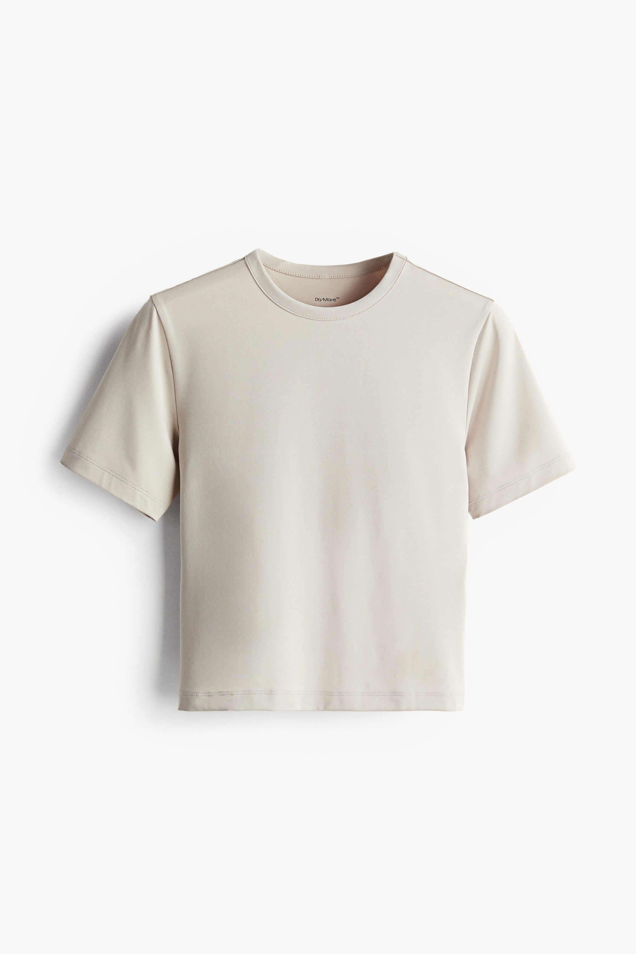 Croppad träningströja i DryMove™ - Ljusbeige - DAM | H&M SE 5