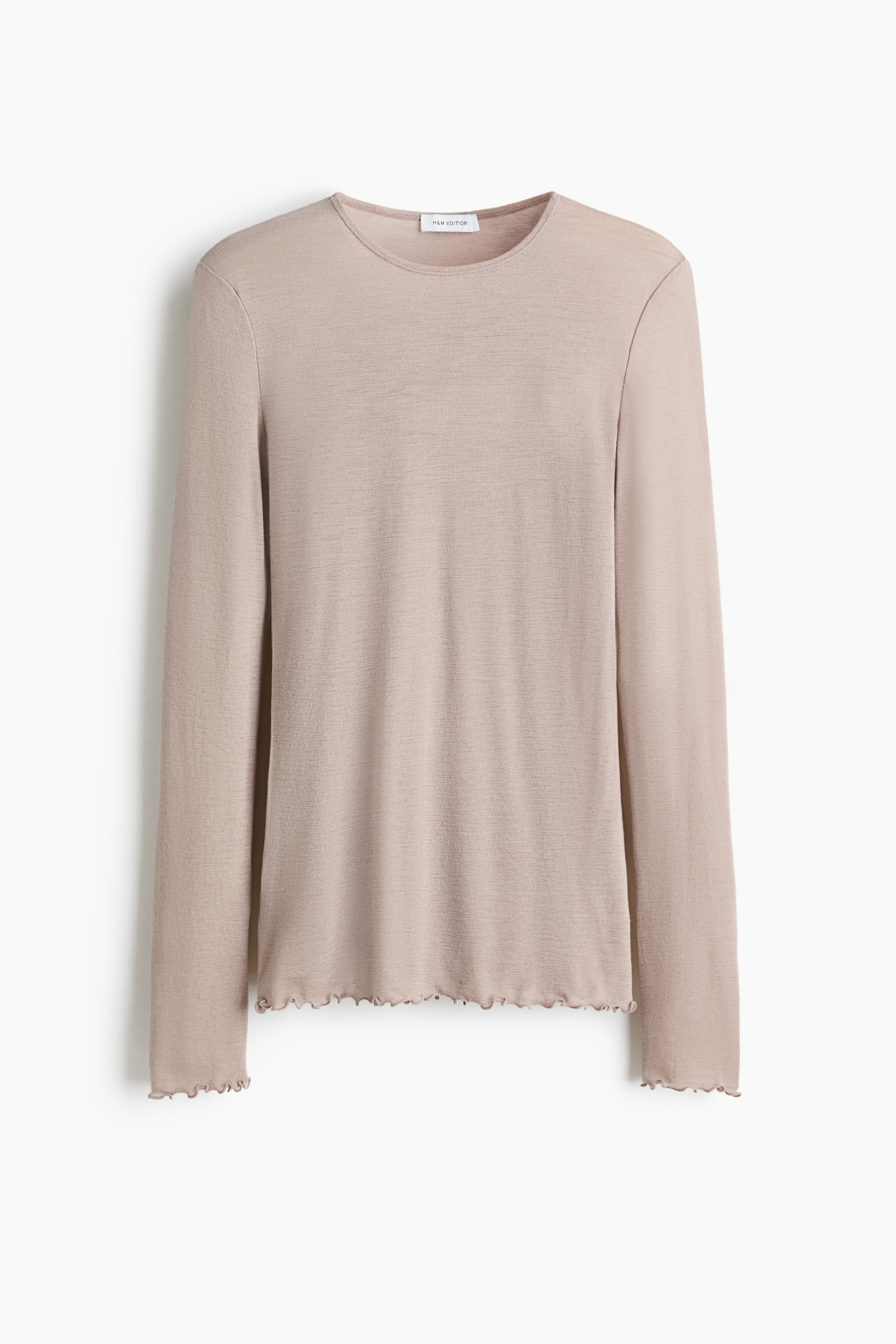 Ampliar la imagen: Top de lana - Gris pardo claro - Ladies | H&M MX 1