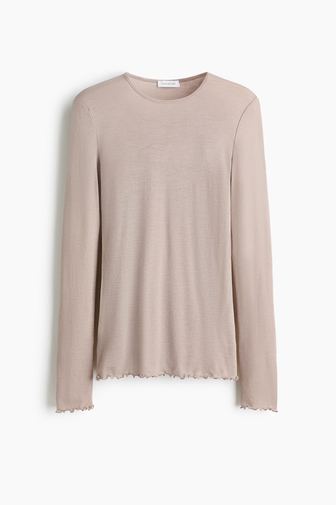 Wool Top - Light taupe/Light powder pink/Light blue - 1